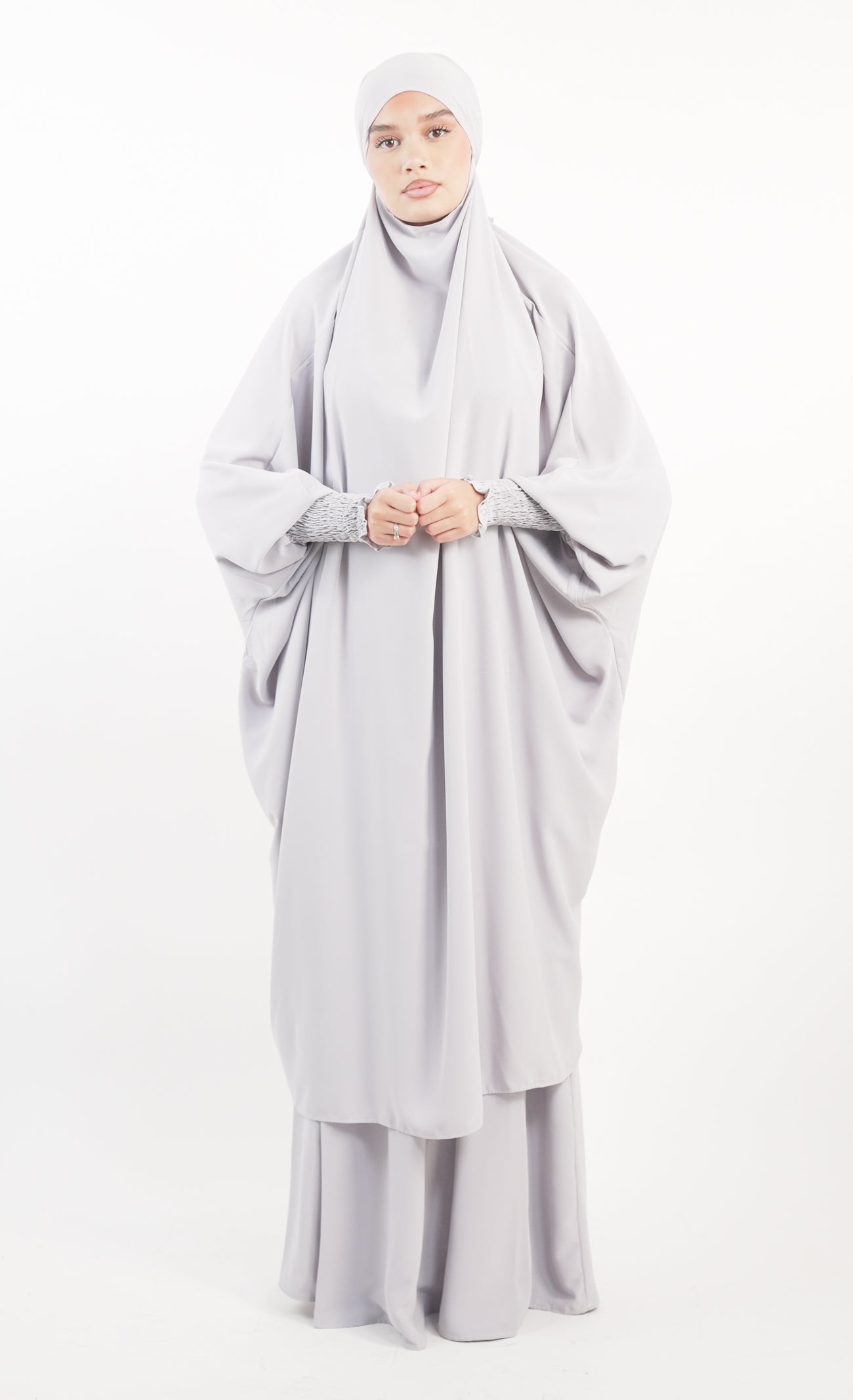 Jilbab jupe 2 pièces avec manches élastiques