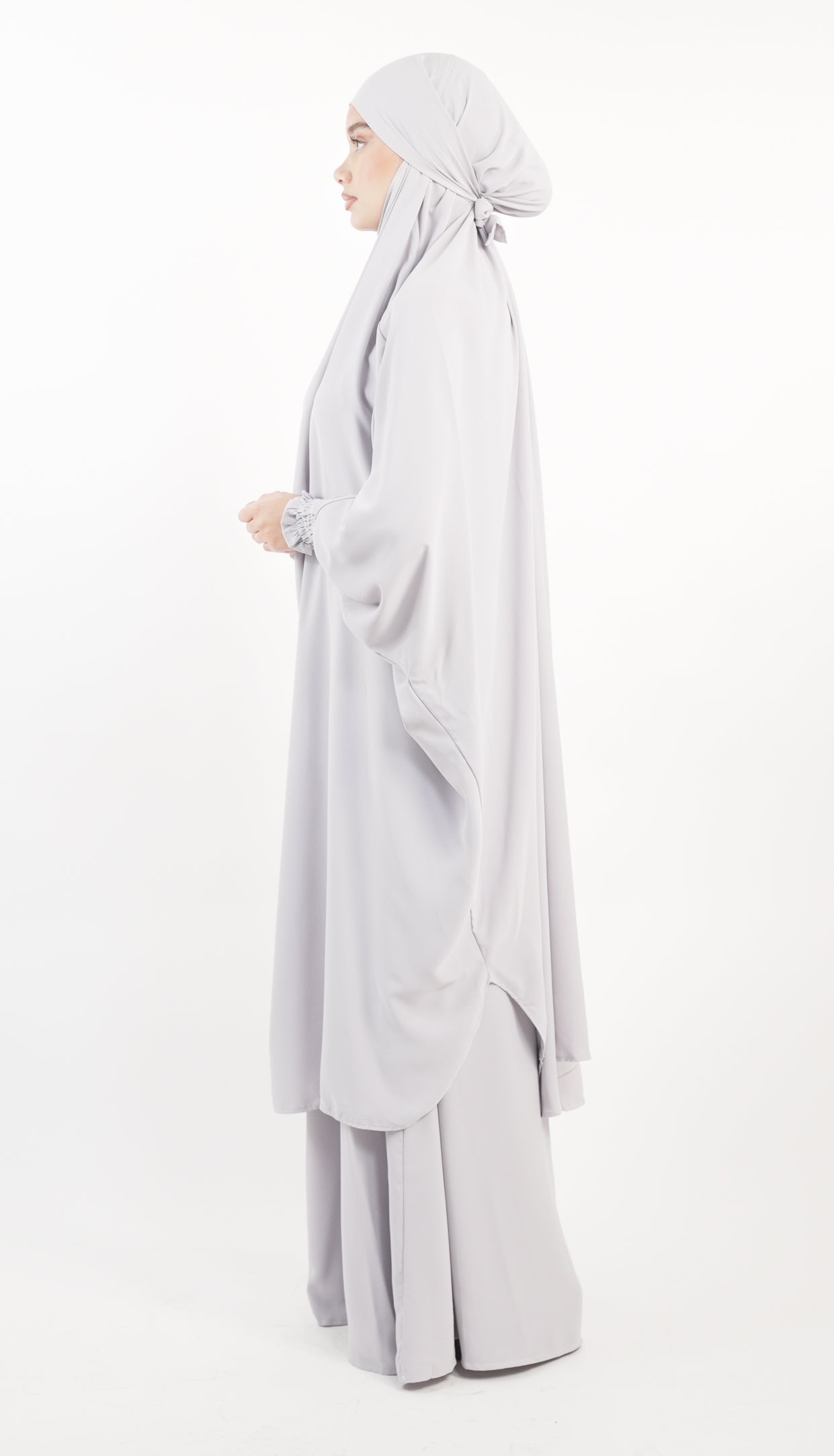 Jilbab jupe 2 pièces avec manches élastiques