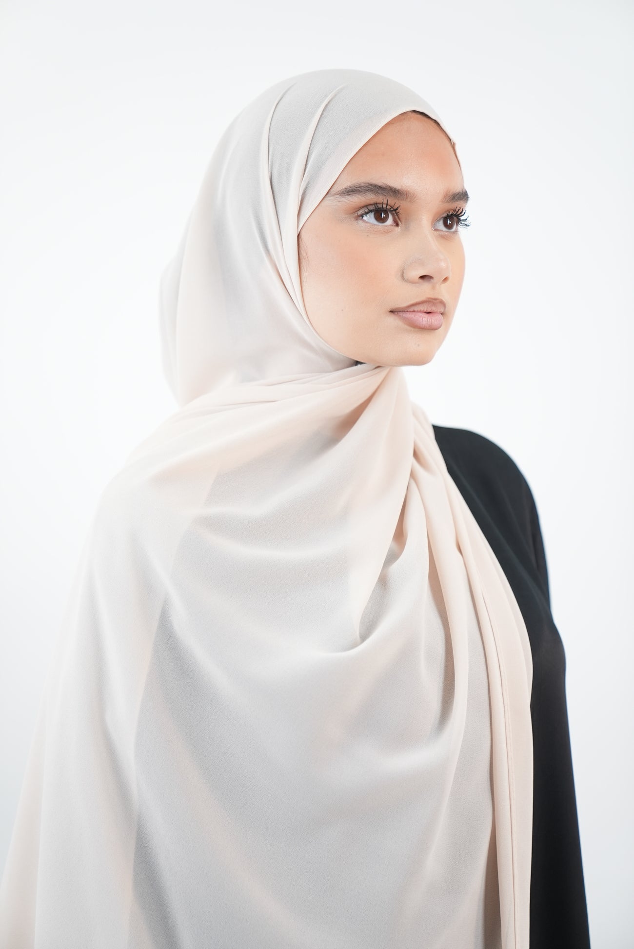 Hijab Mousseline opaque