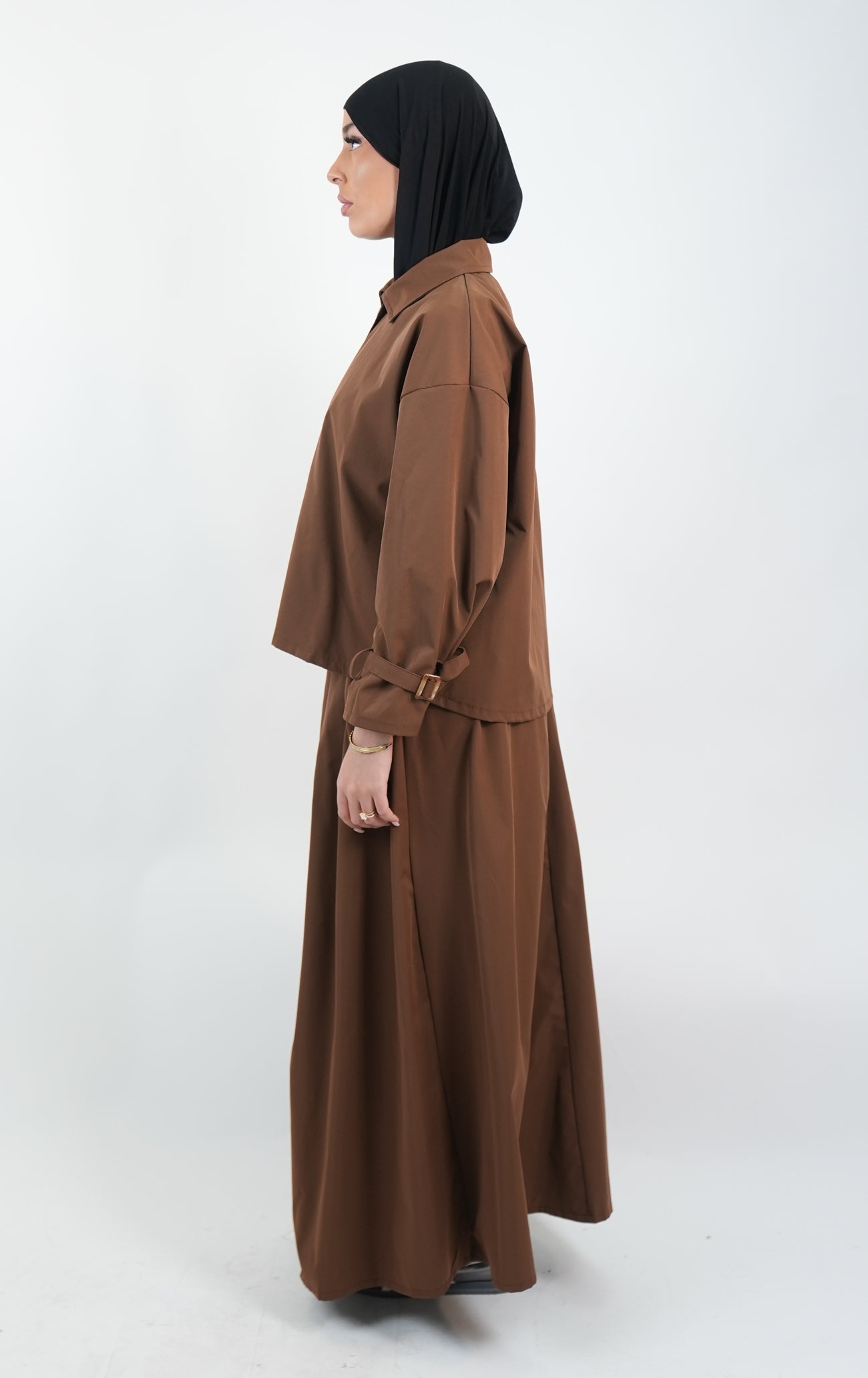 Ensemble imperméable jupe et veste courte