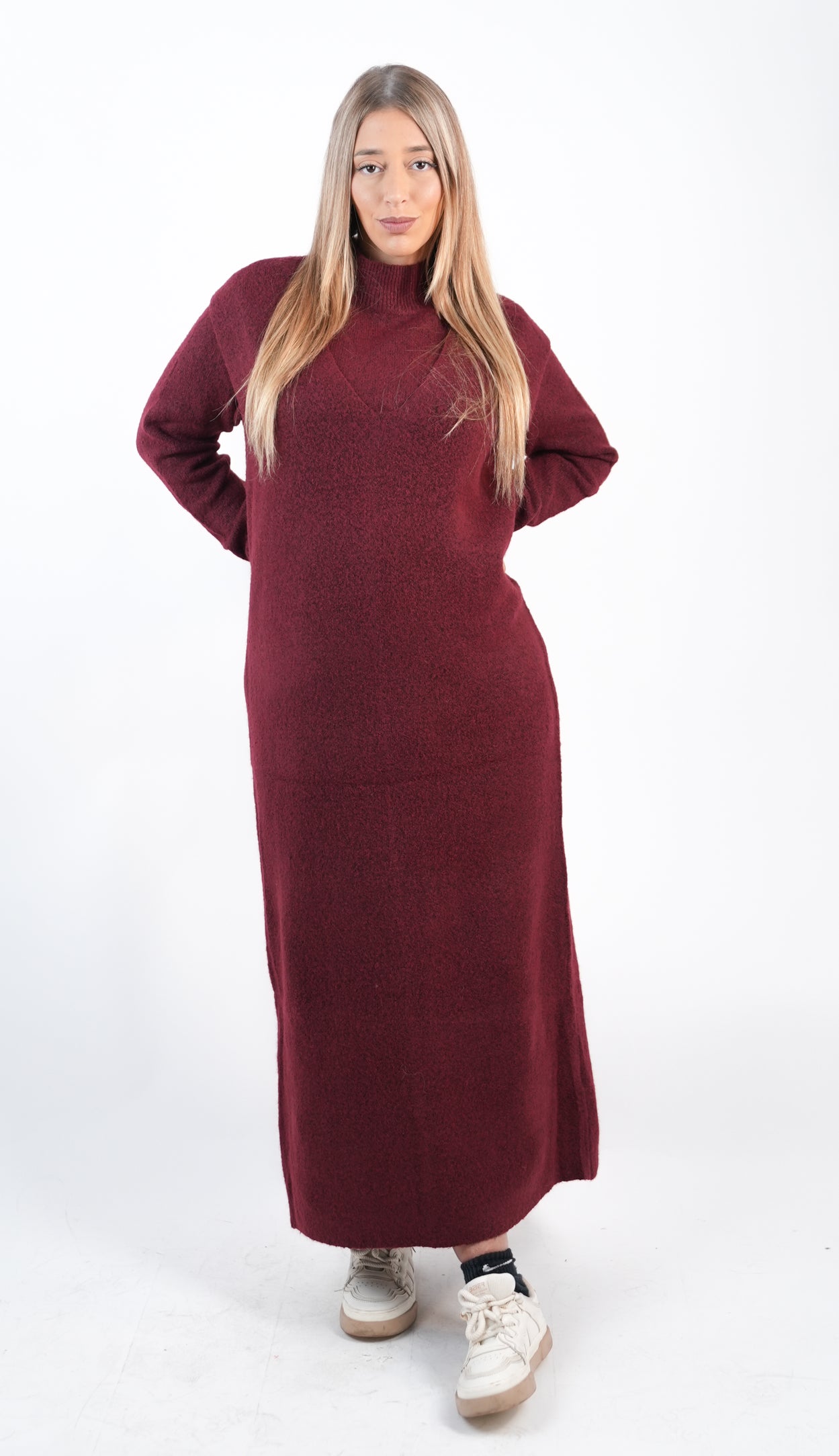 Ensemble pull et robe sans manches