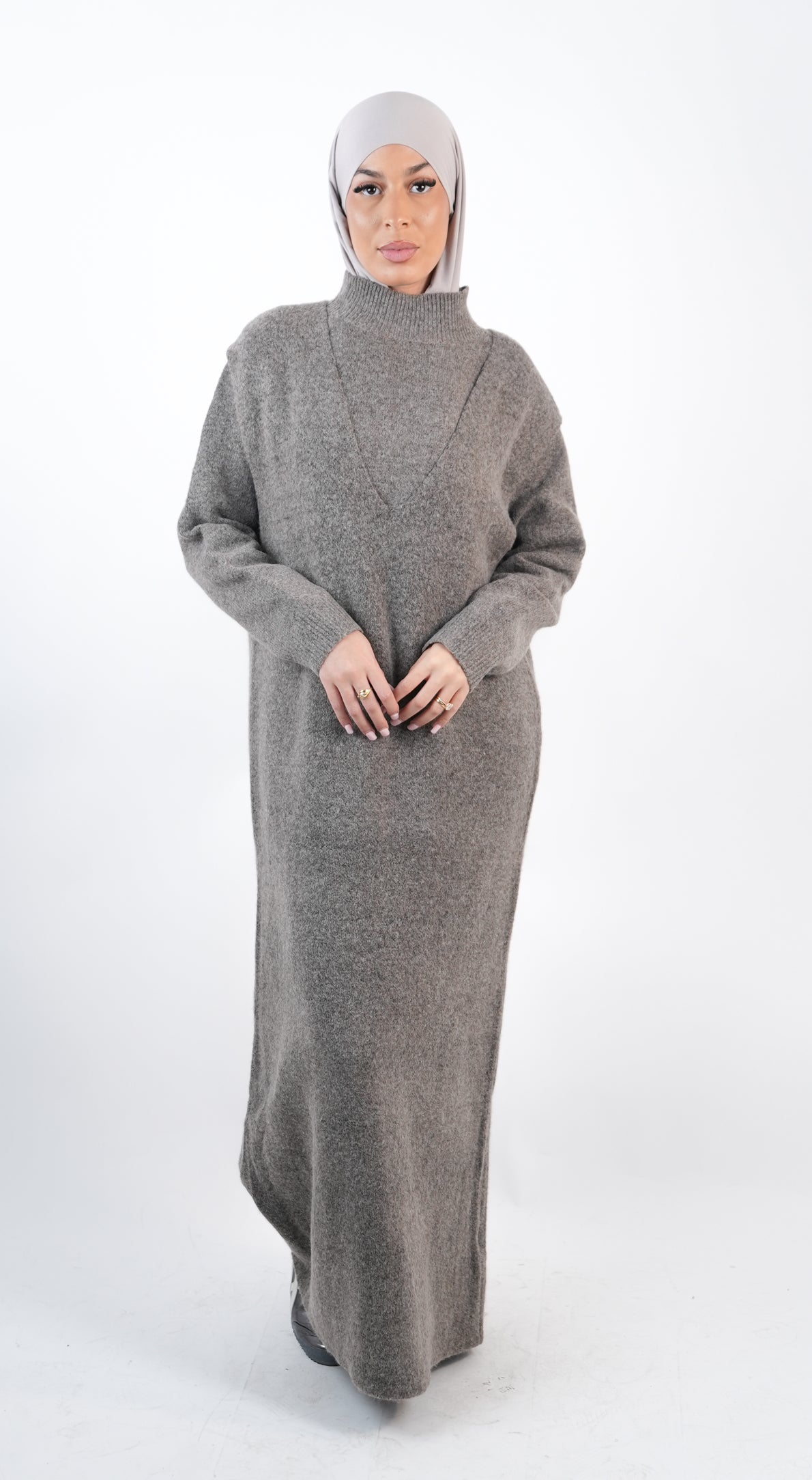 Ensemble pull et robe sans manches