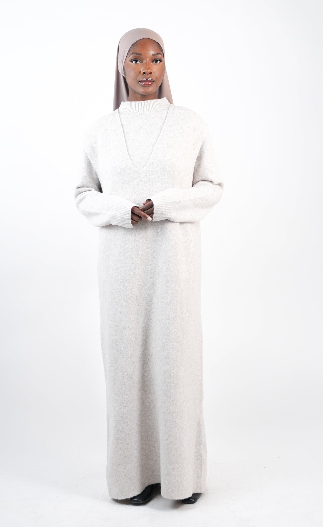 Ensemble pull et robe sans manches