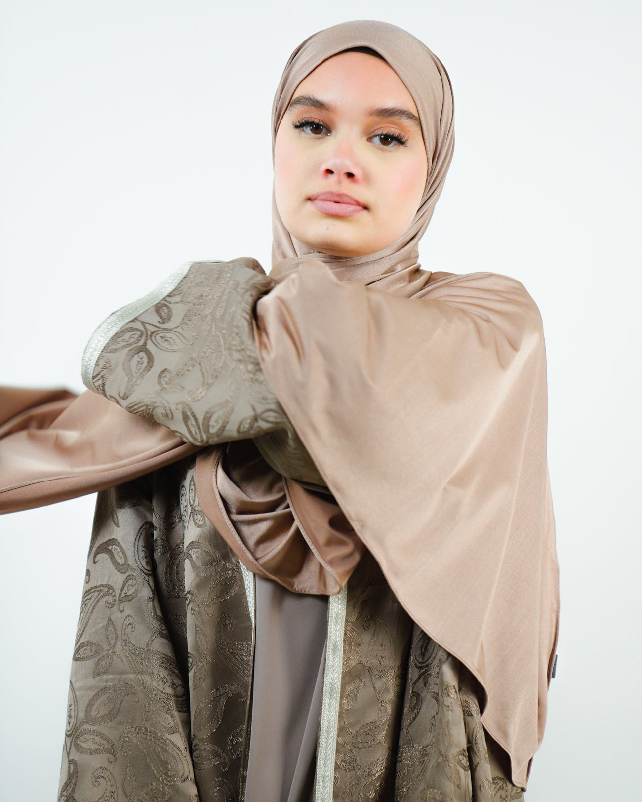 Hijab jersey premium effet satiné