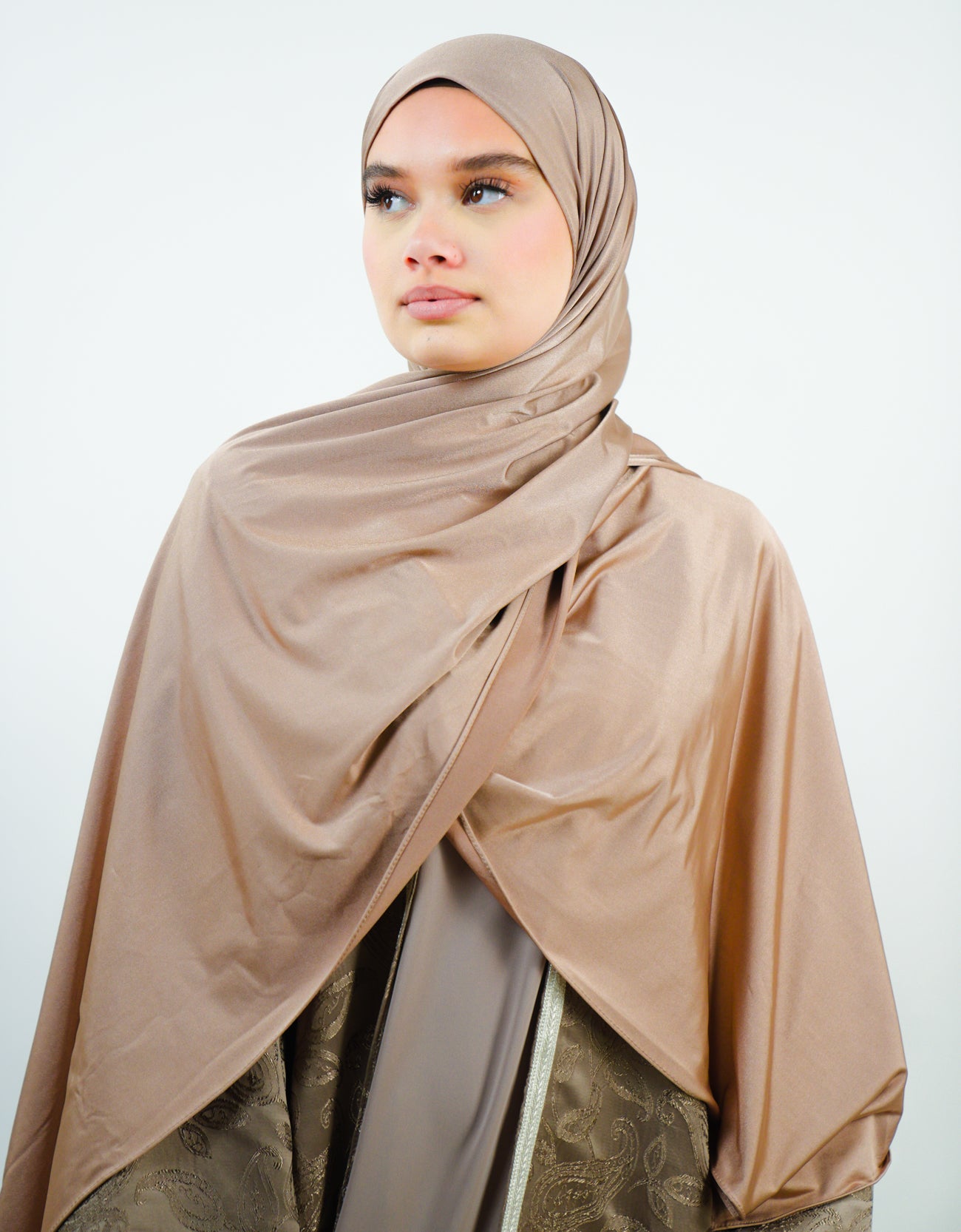 Hijab jersey premium effet satiné