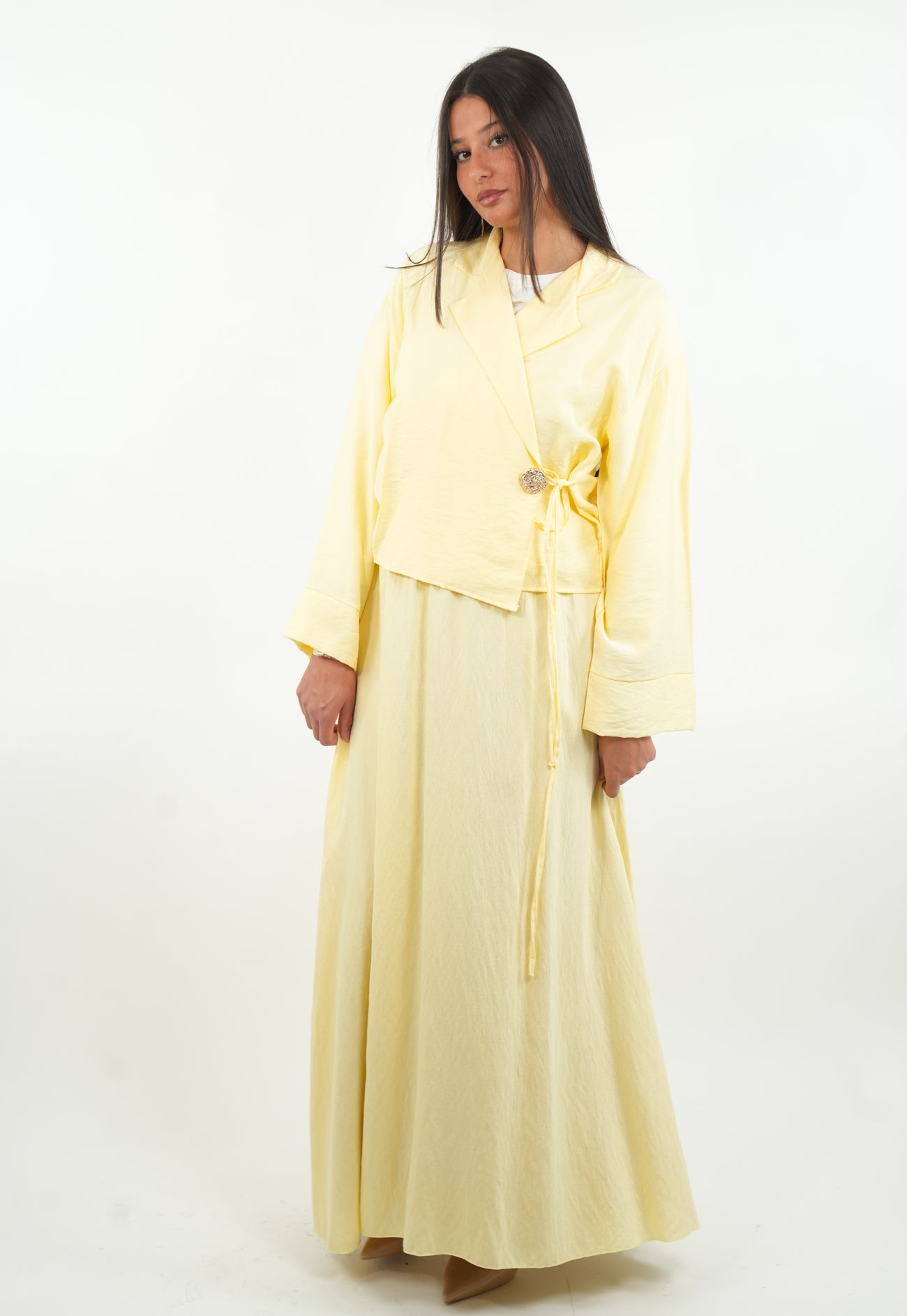 Ensemble jupe et haut cache-cœur