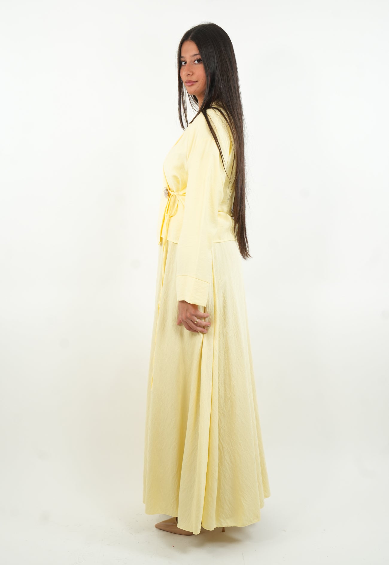 Ensemble jupe et haut cache-cœur