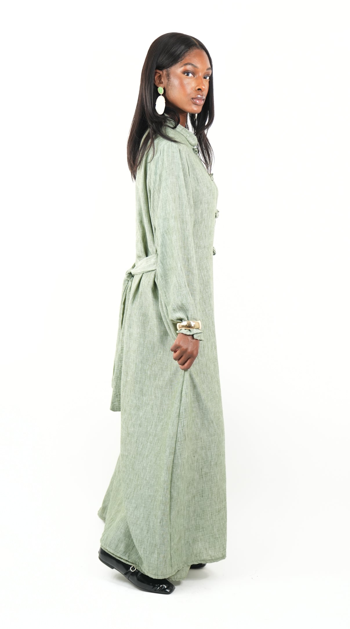 Ensemble Femme – Kimono long à boutonnière & Pantalon