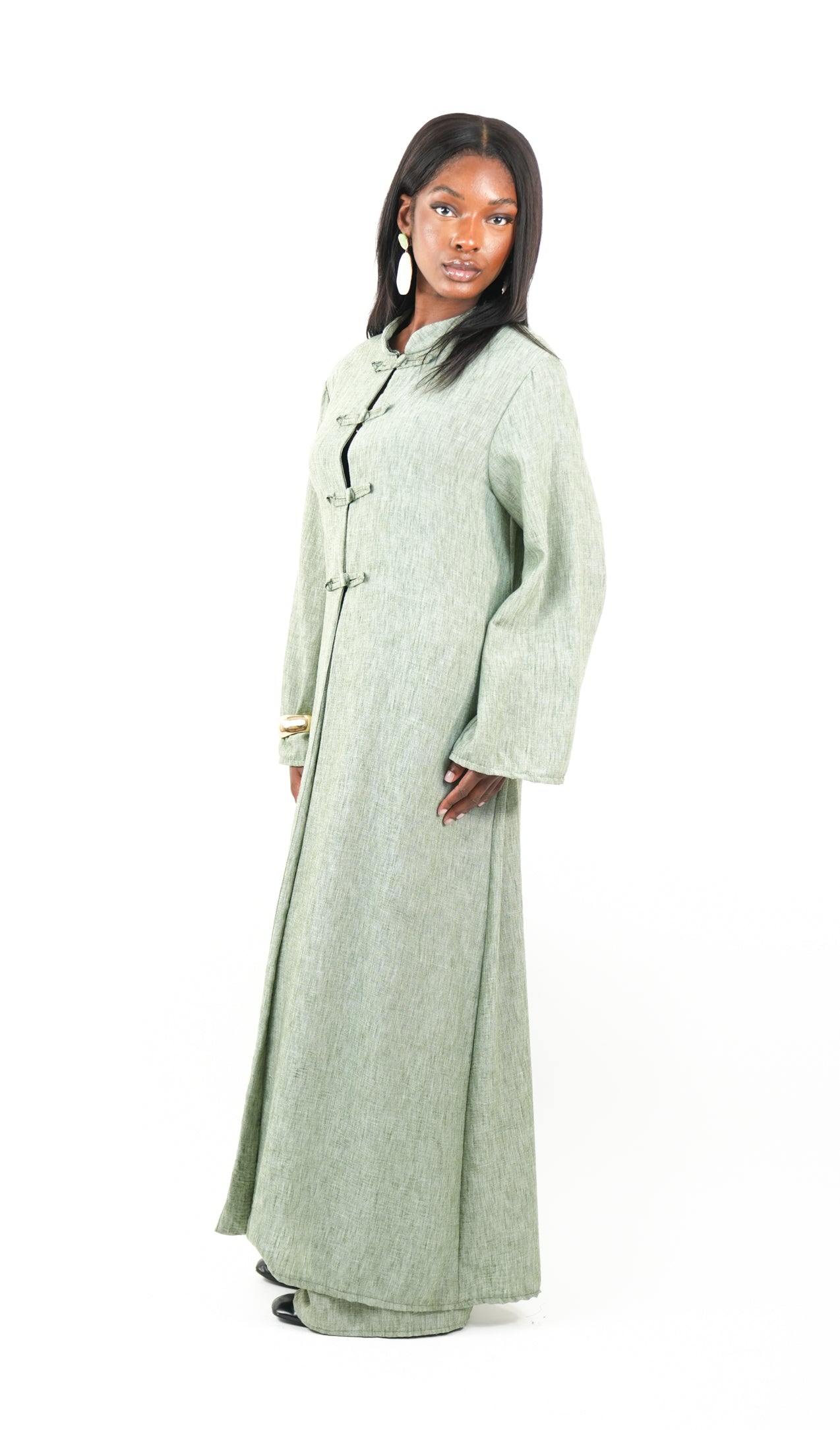 Ensemble Femme – Kimono long à boutonnière & Pantalon