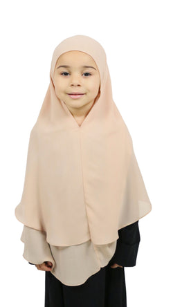 Khimar enfant Mousseline 2 voiles