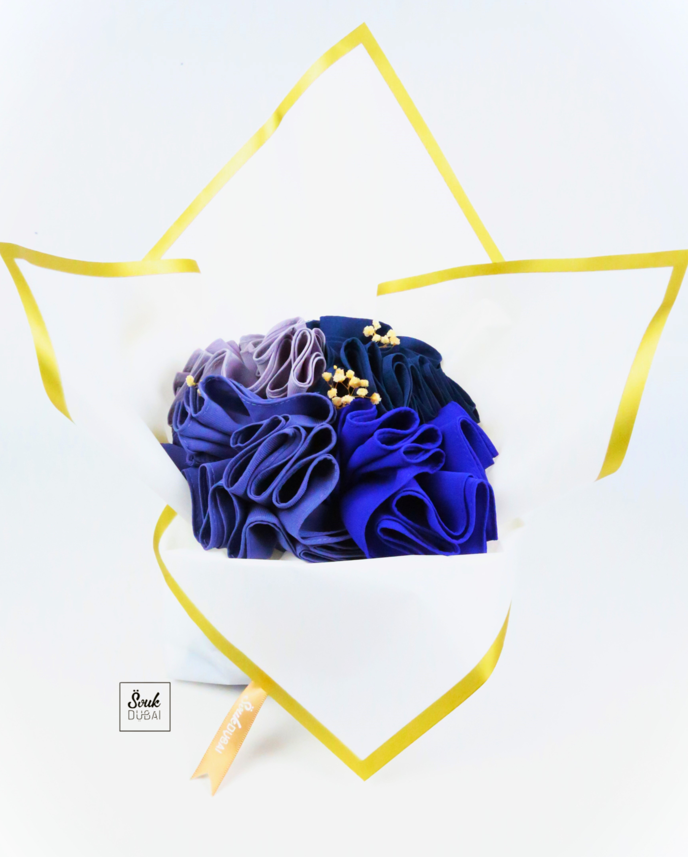 Mon bouquet Hijab - Bleu étoilé – confection soignée pour un rendu élégant