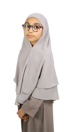 Khimar enfant Mousseline 2 voiles