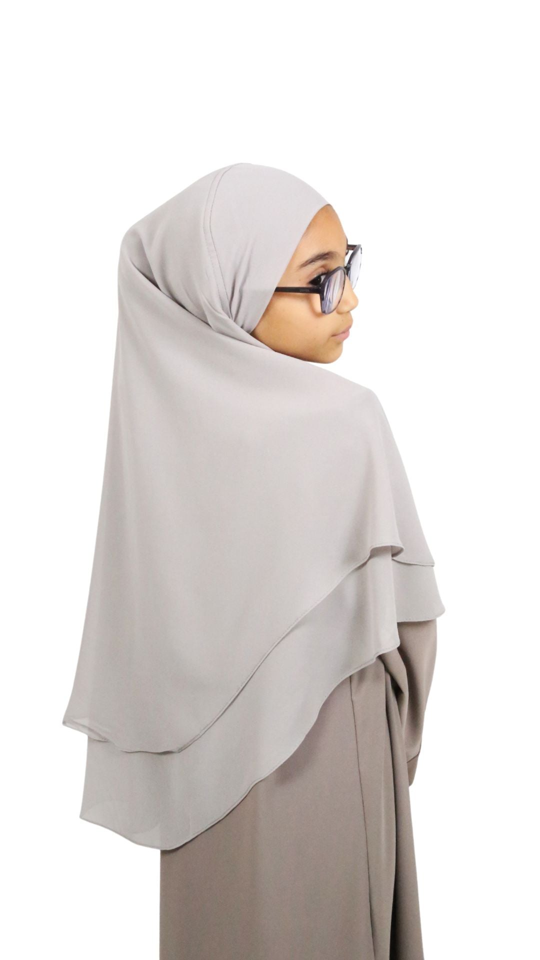 Khimar enfant Mousseline 2 voiles