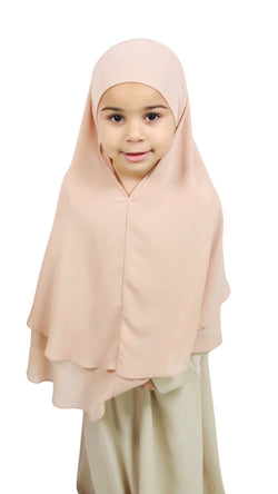 Khimar enfant Mousseline 2 voiles