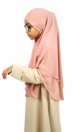 Khimar enfant Mousseline 2 voiles