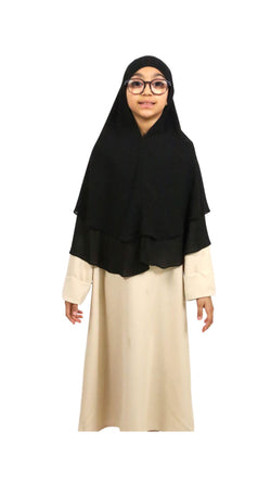 Khimar enfant Mousseline 2 voiles