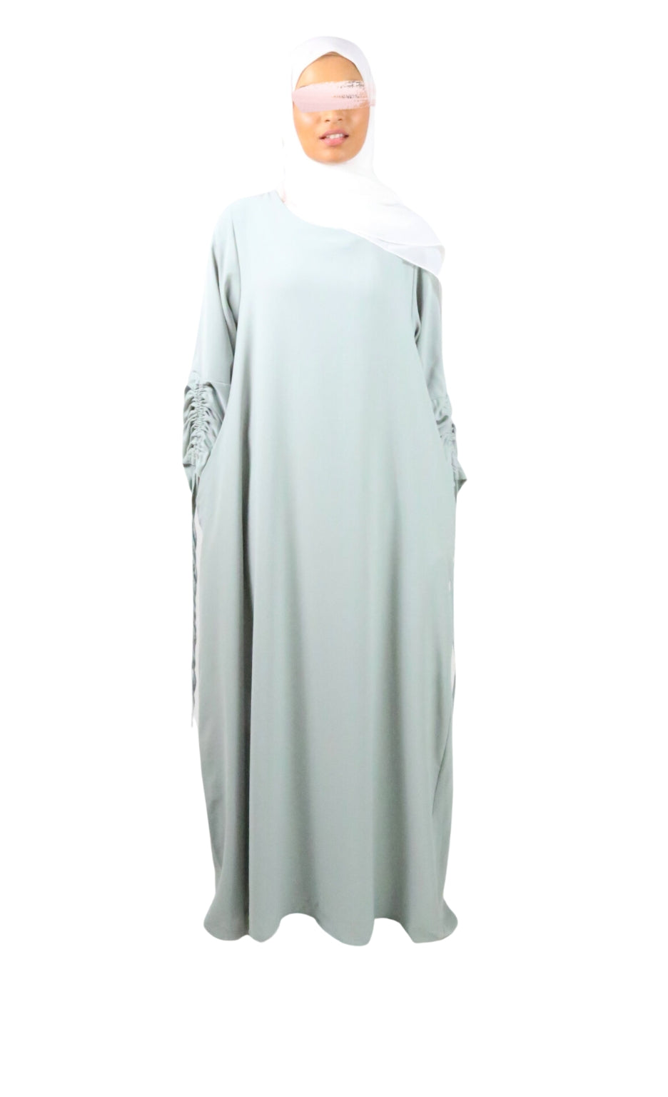 Abaya ample manches à plisser