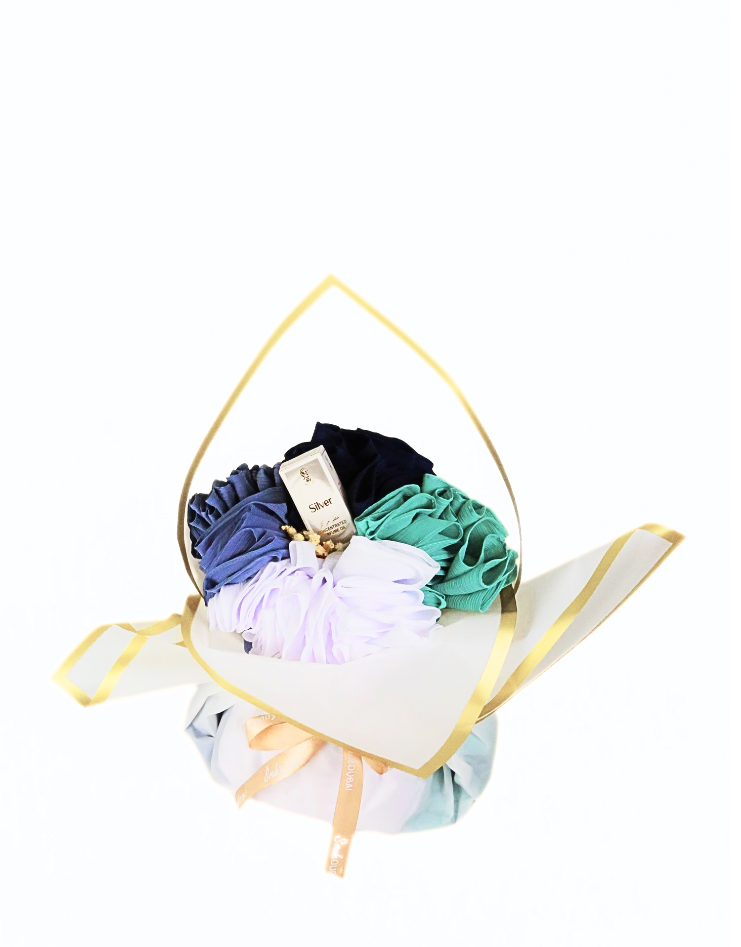 Mon bouquet Hijab Nora - Mousseline plissure fine – tenue élégante et confortable au quotidien