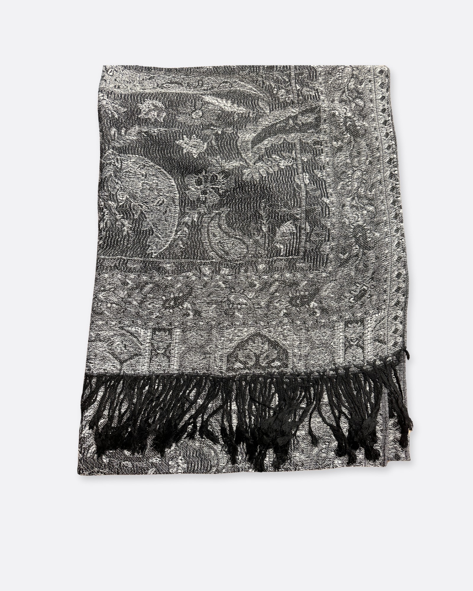 Hijab Pashmina à motifs unis Kalthoum