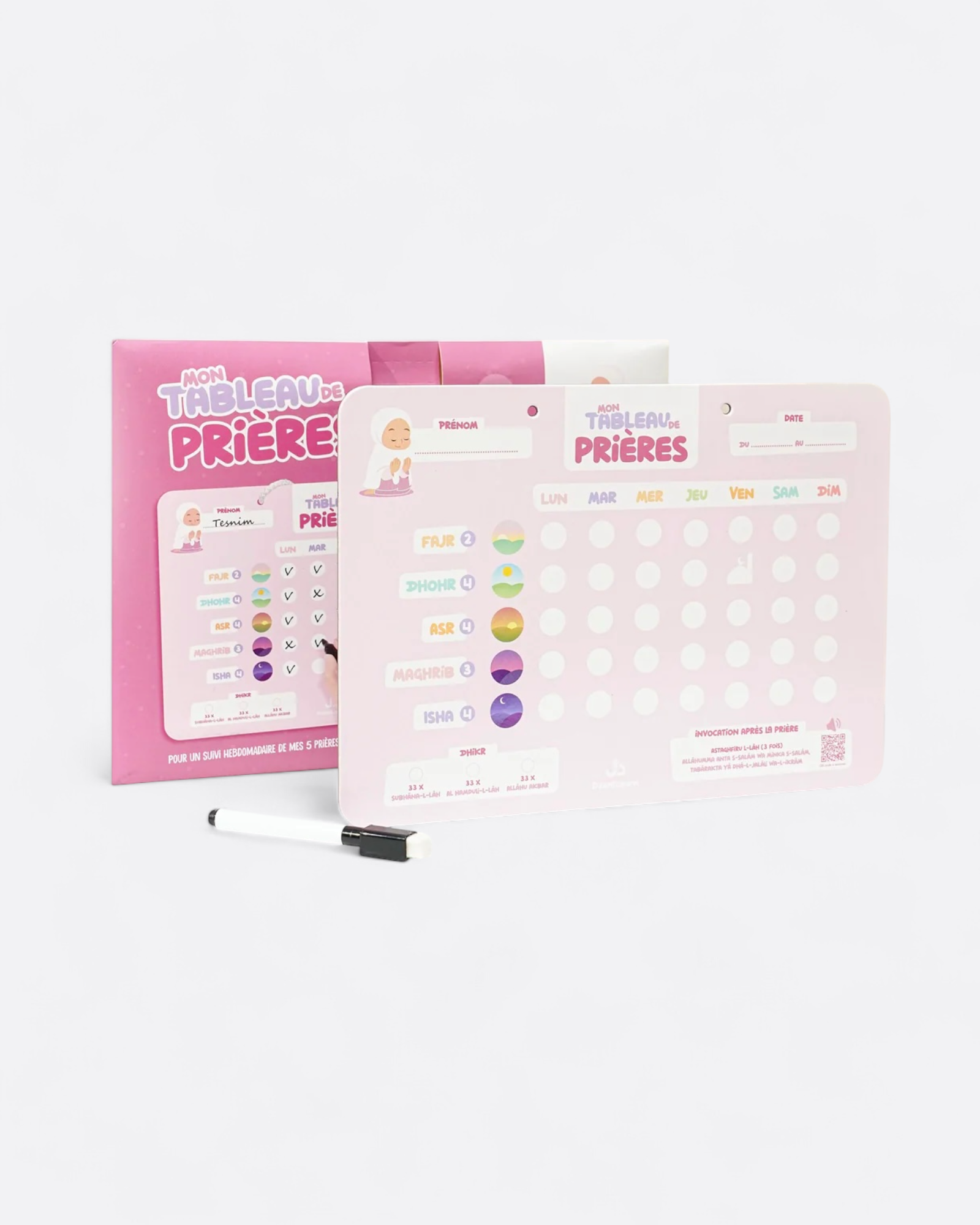 Mon tableau de Prières - Deenilearn – support utile pour les rituels islamiques