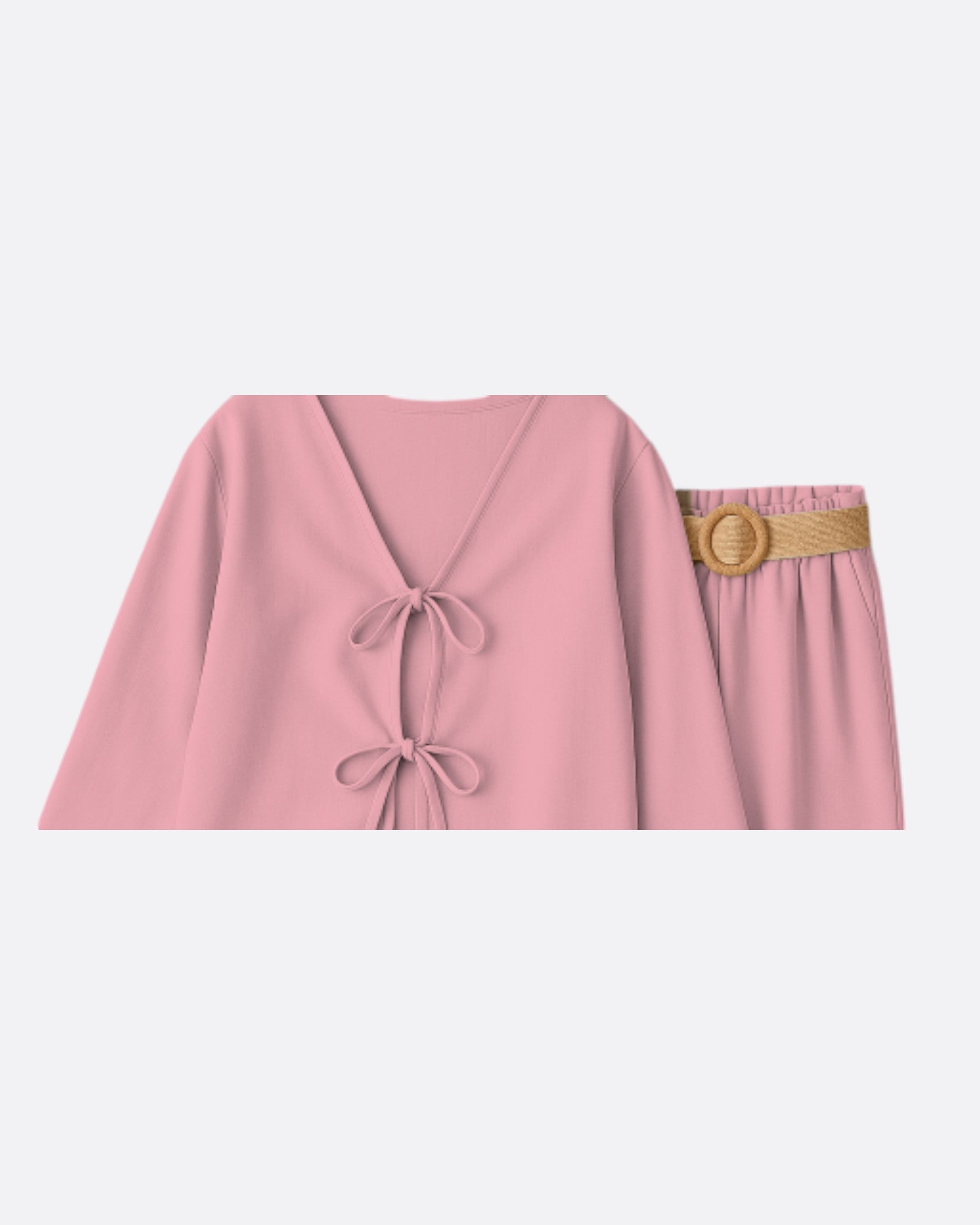 Ensemble pantalon & gilet à nouer