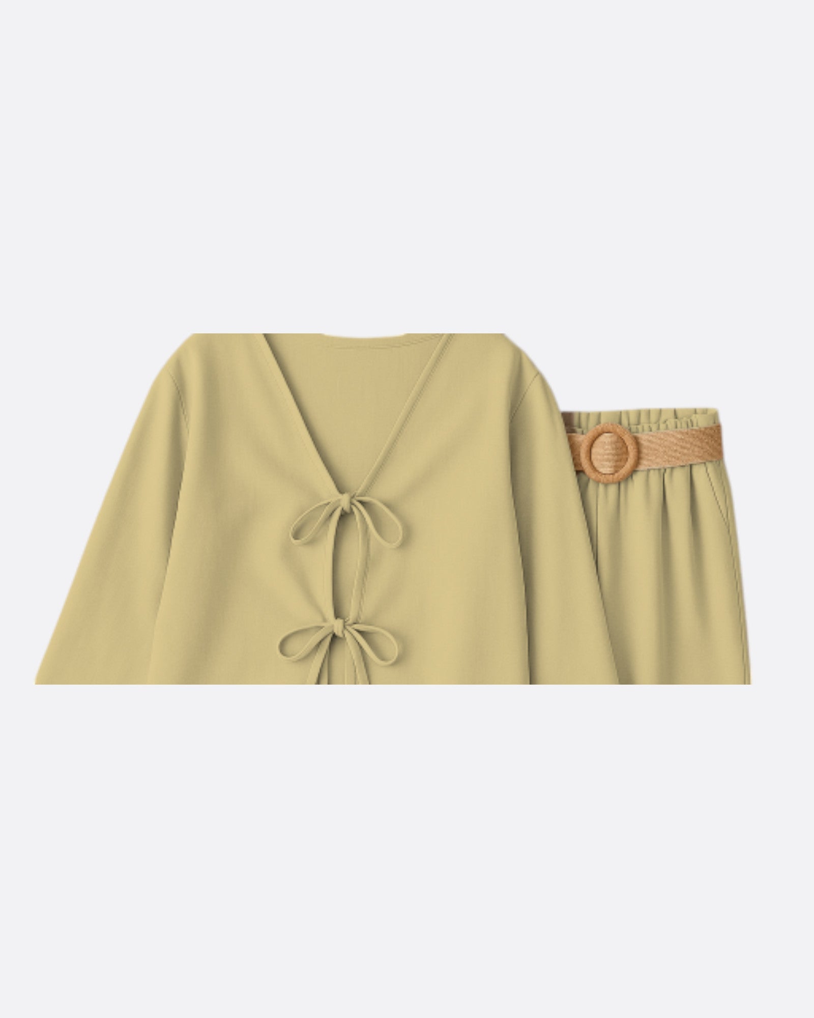 Ensemble pantalon & gilet à nouer