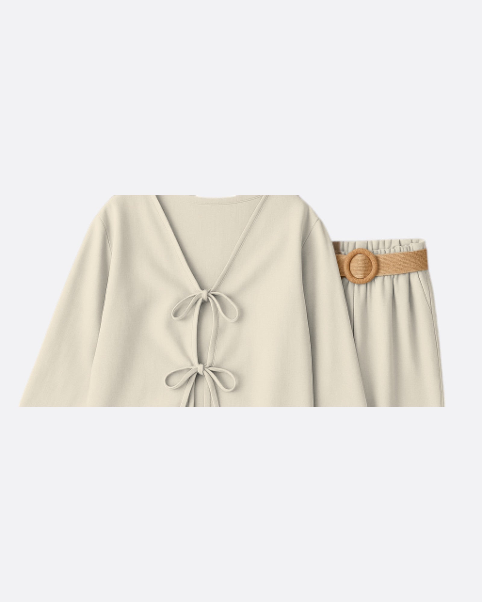 Ensemble pantalon & gilet à nouer