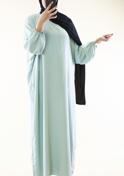 Abaya ample avec manches papillon