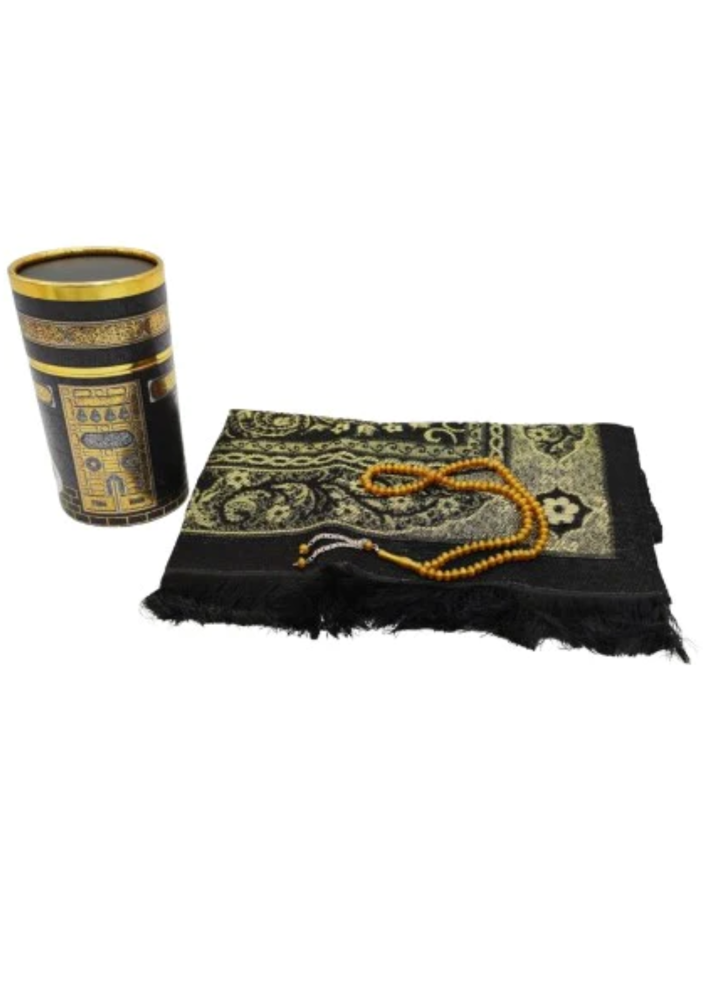 Coffret prière -Tapis/ Chapelet – support utile pour les rituels islamiques