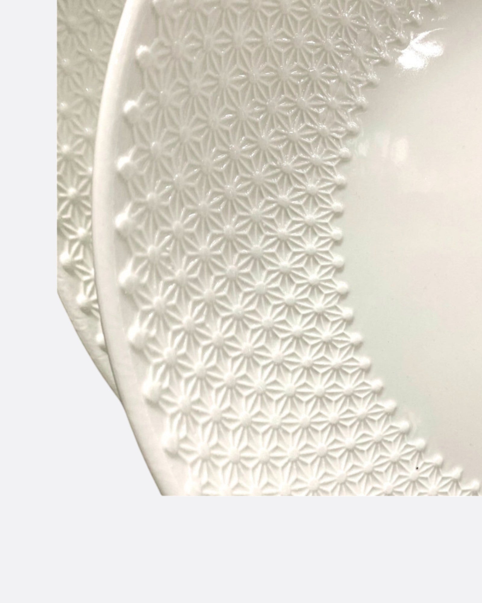 Grande assiette blanche céramique Taous - ⌀35 cm