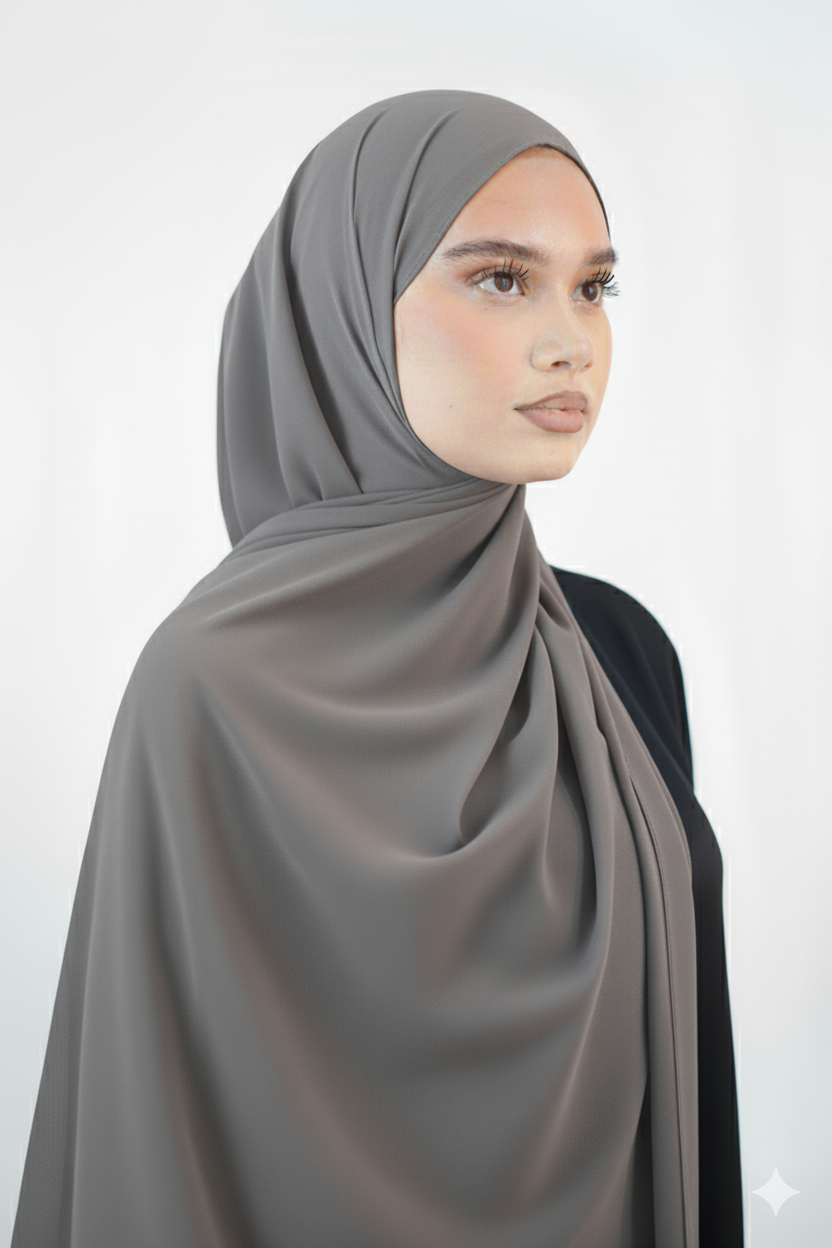 Hijab Mousseline opaque