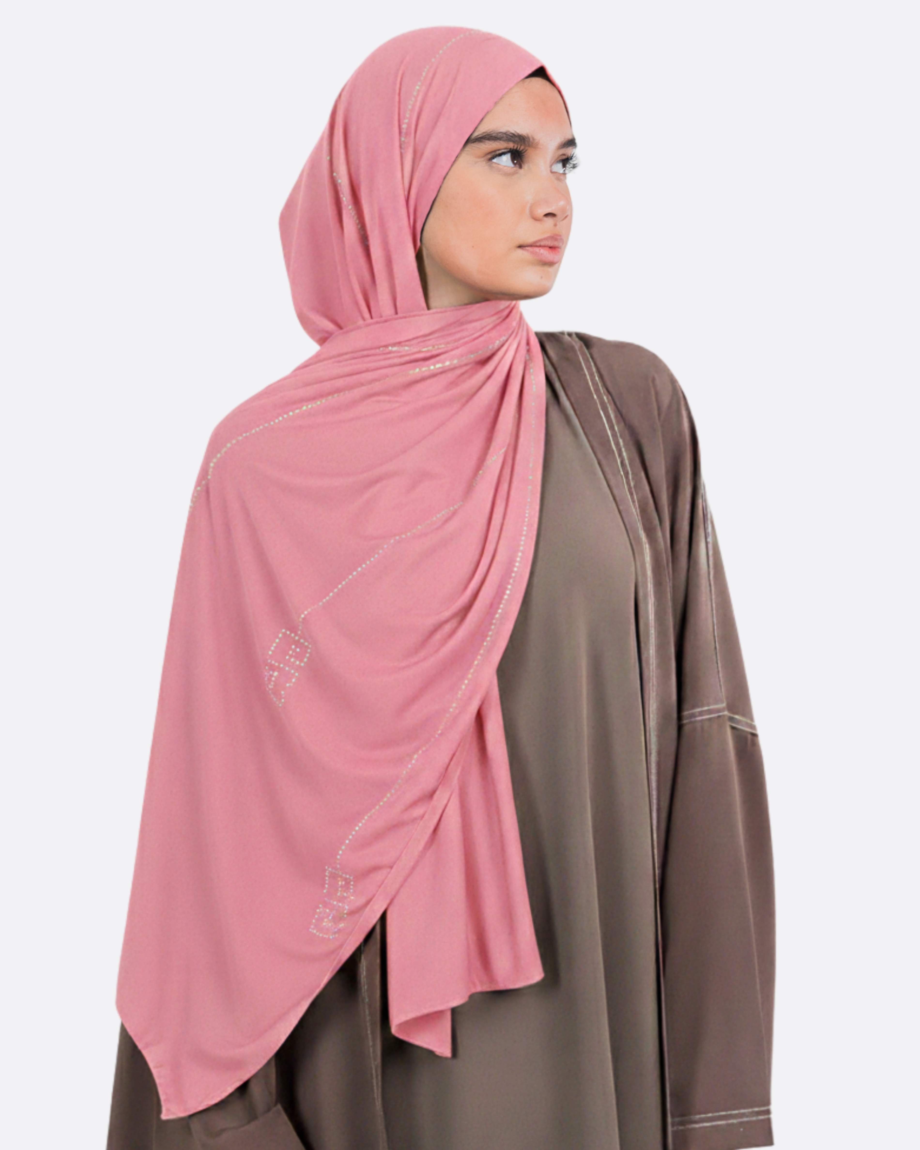 Hijab jersey premium avec strass