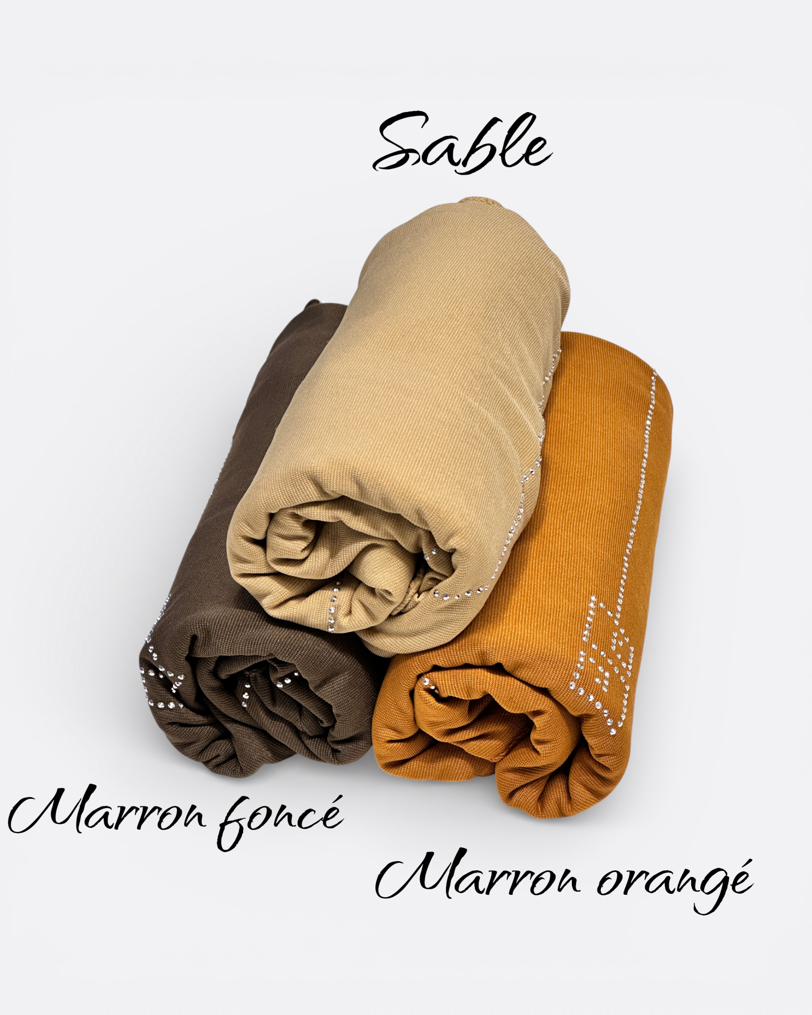 Hijab jersey premium avec strass