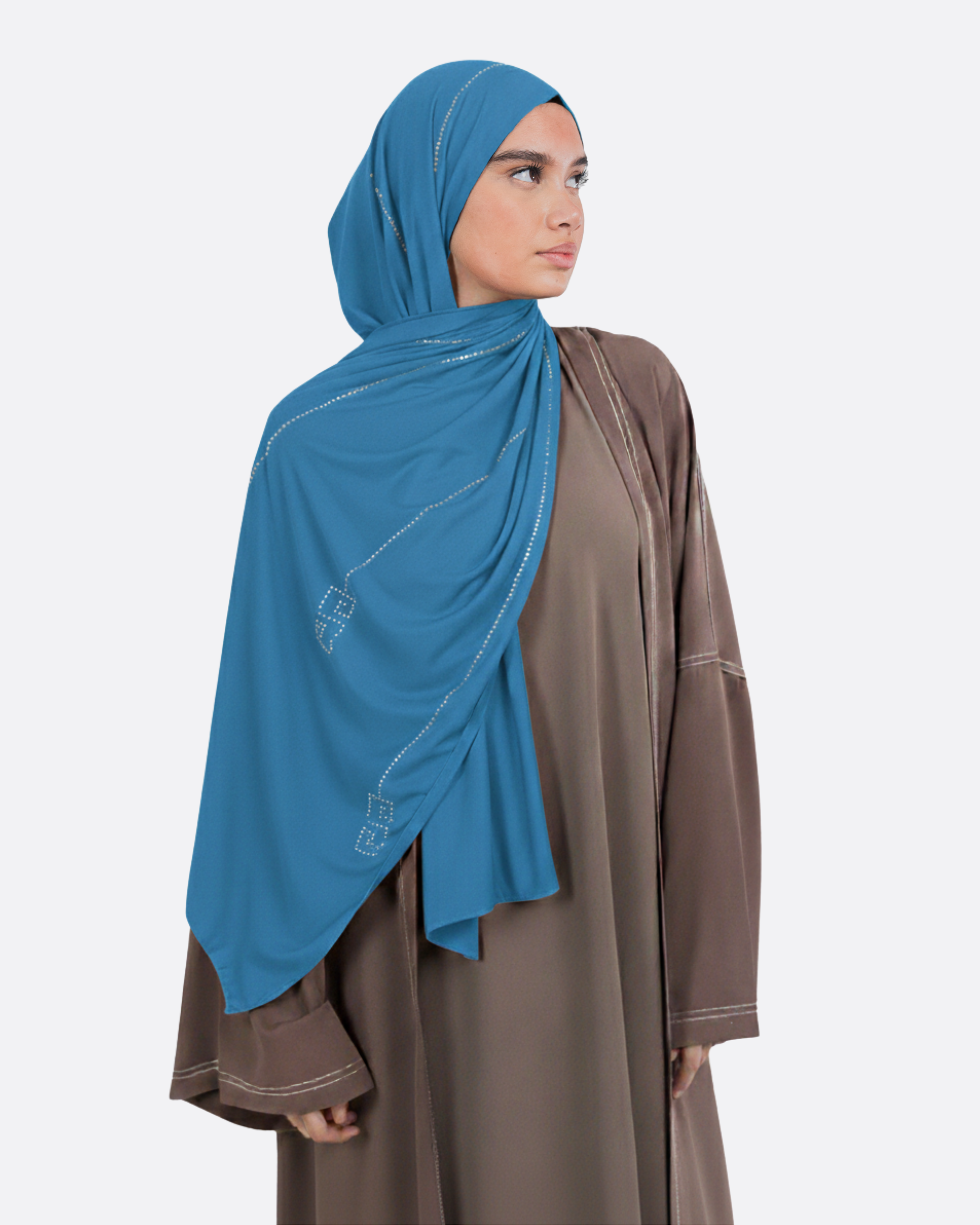 Hijab jersey premium avec strass