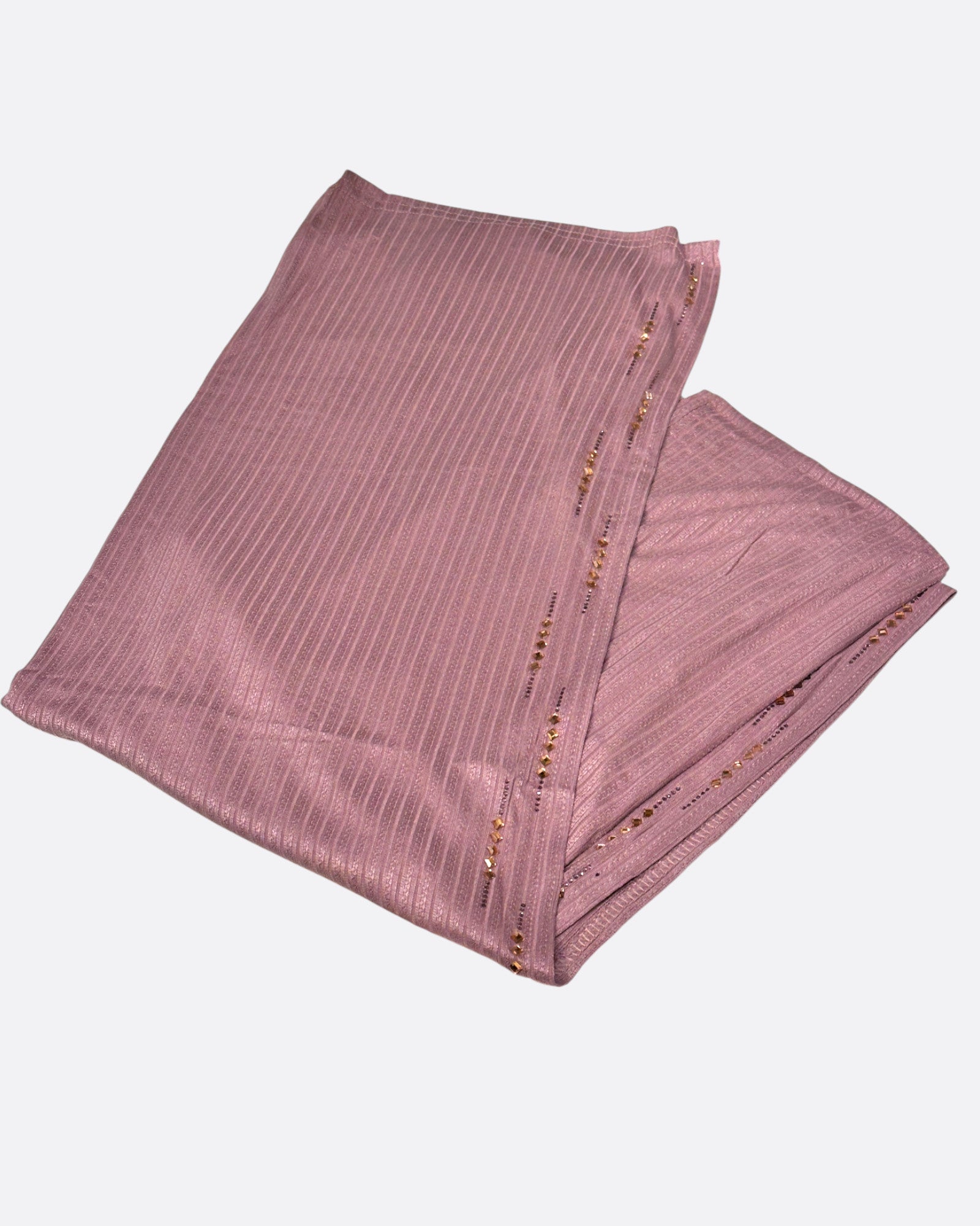 Hijab jersey rayure à strass