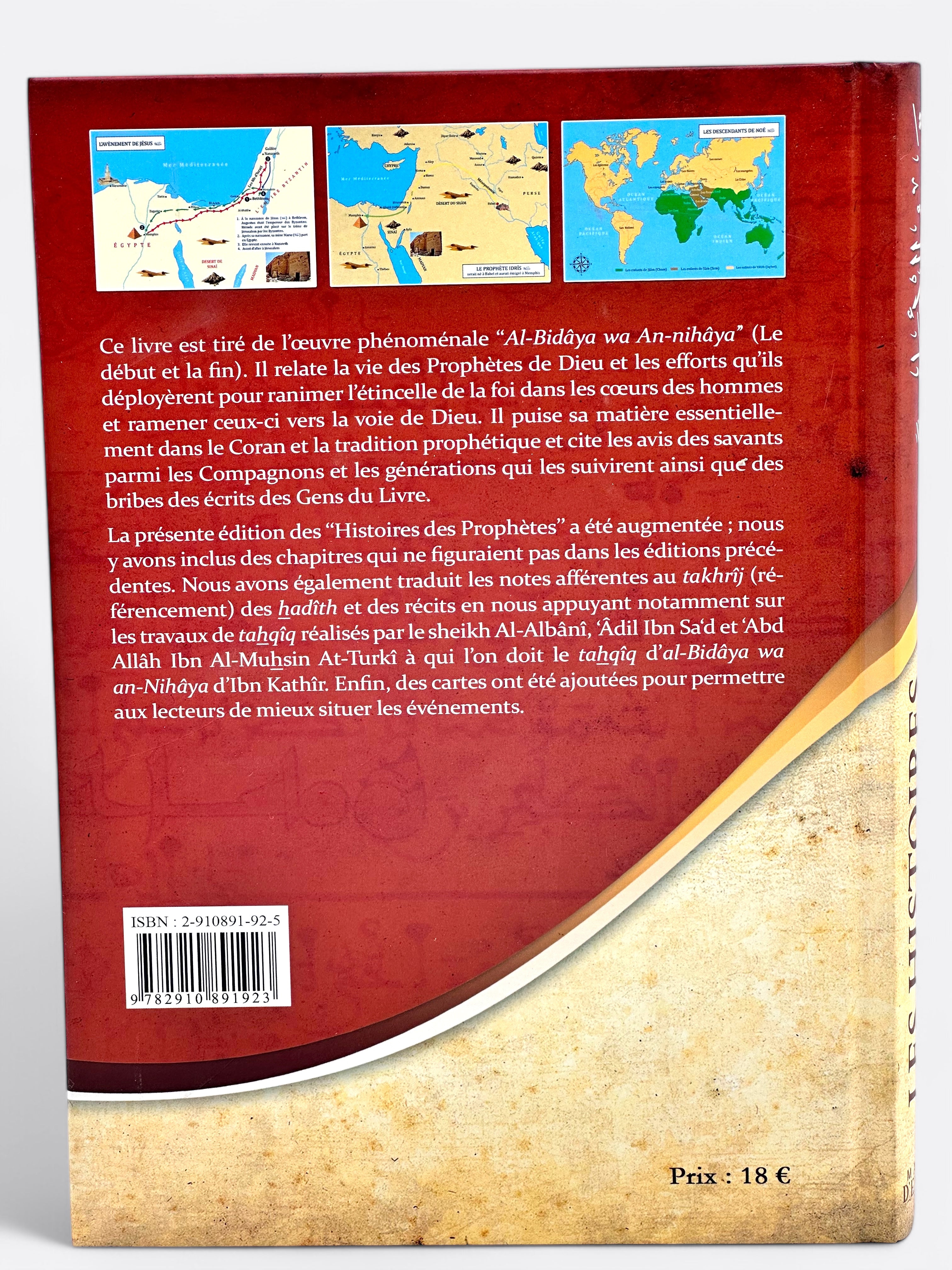 Les Histoires des Prophètes - Ibn Kathir - Edition Maison D'Ennour