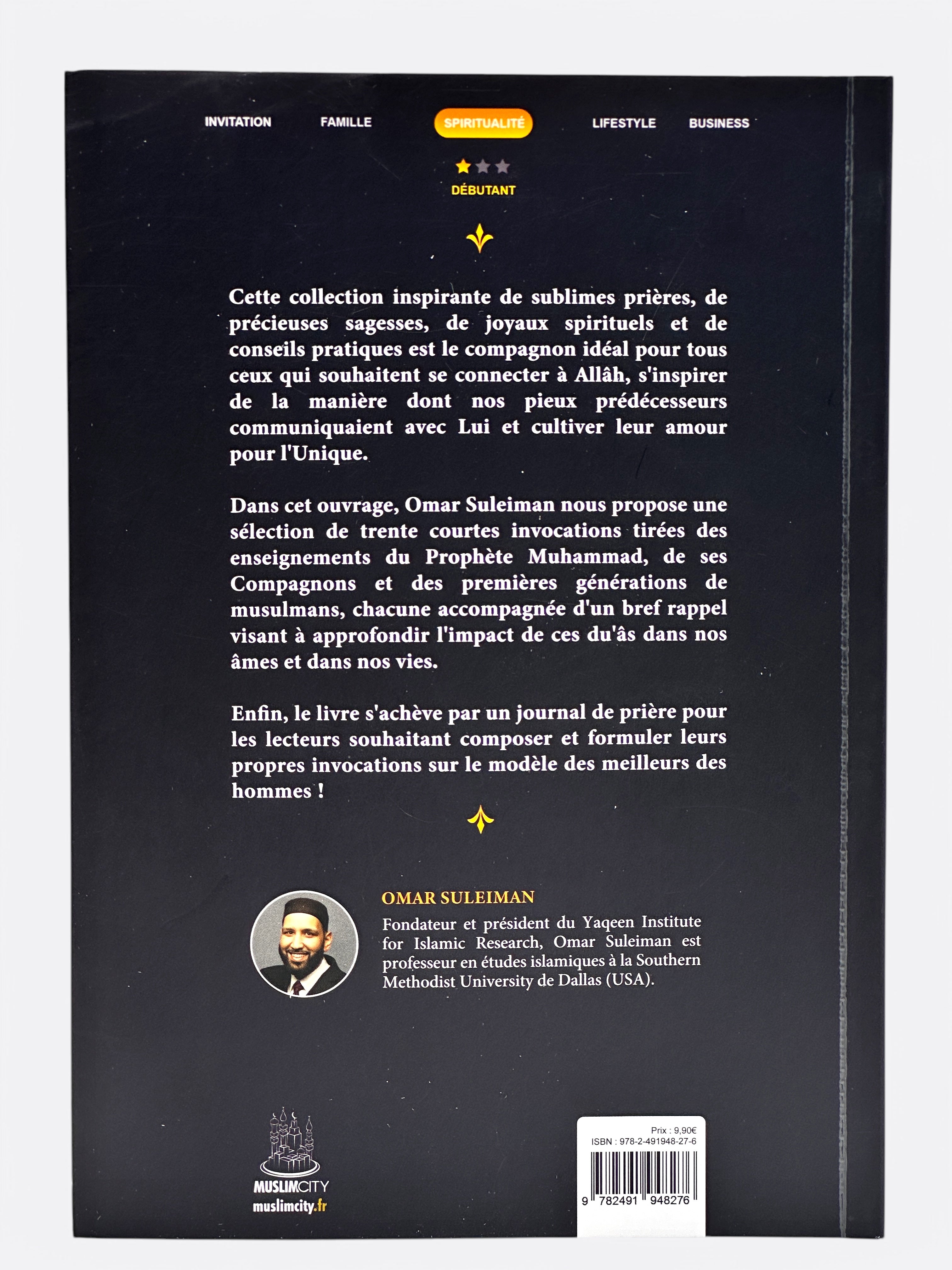 Les prières des pieux : Les 30 Plus Belles Invocations (Ar, Fr & Phonétique) - Omar Suleiman - Edition MuslimCity