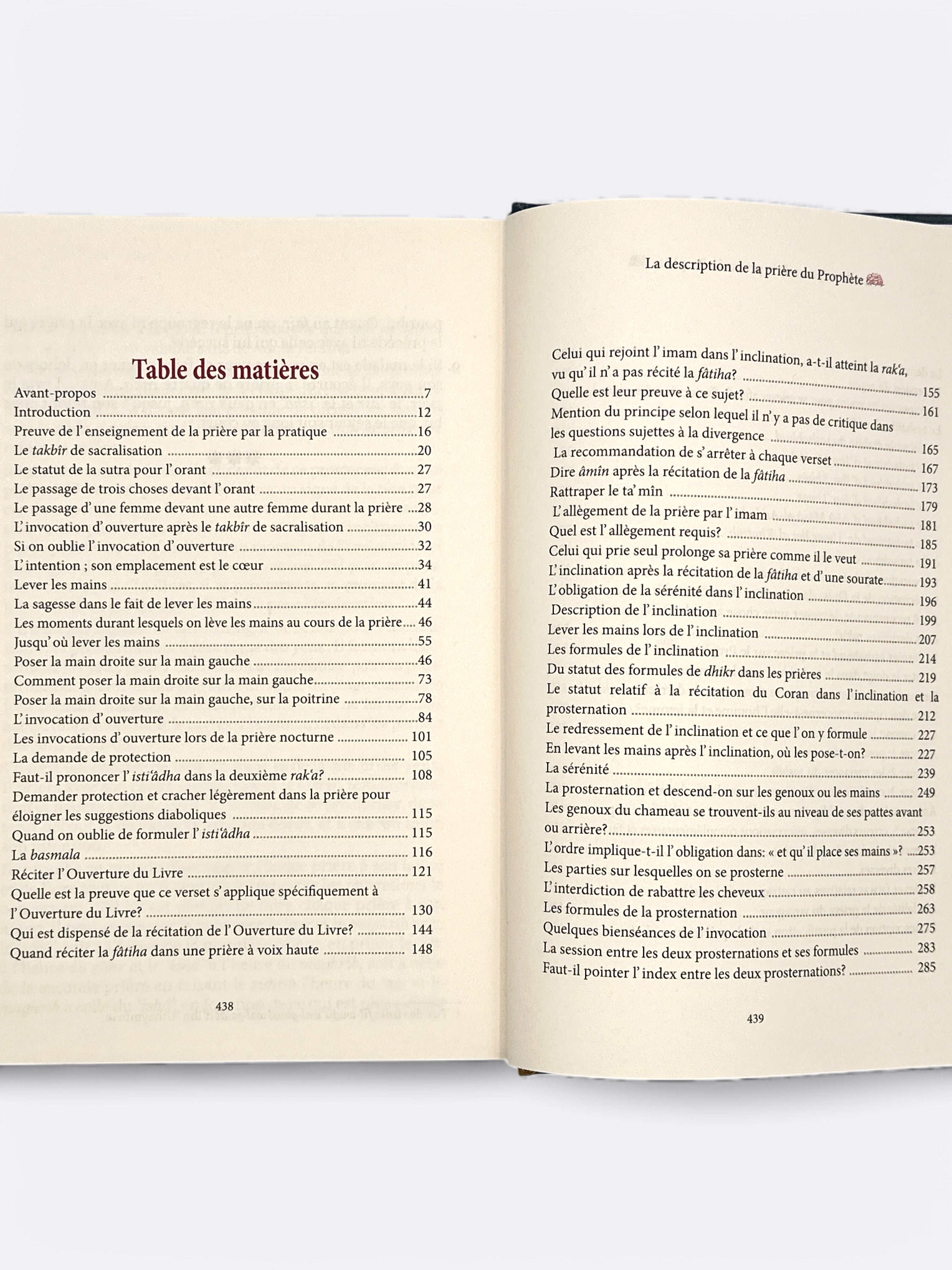 La description de la Prière du Prophète ﷺ - Cheikh Muqbil Ibn Hadi Al-Wadi'i - Edition Ibn Badis – accessoire utile pour les actes de dévotion