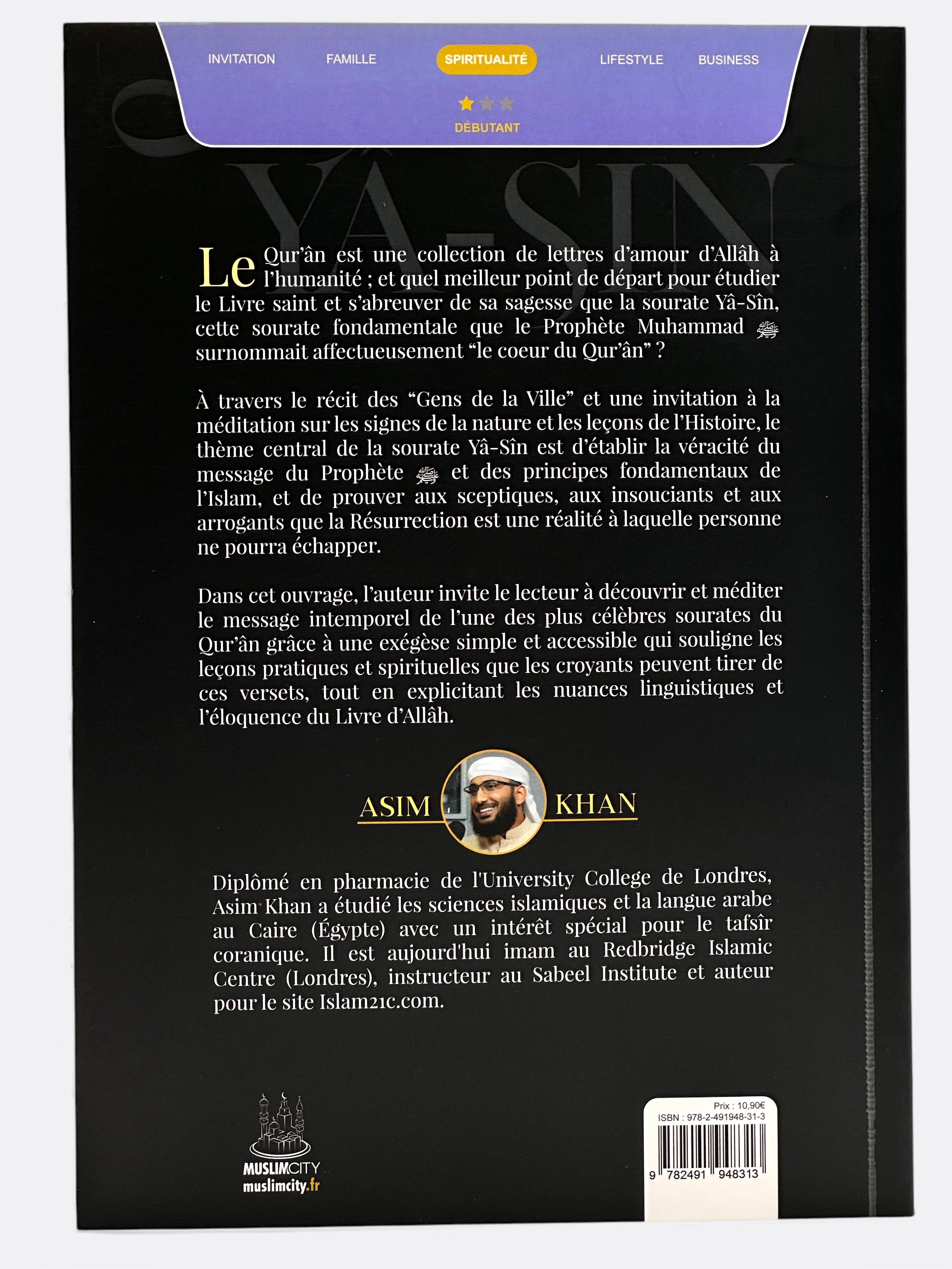 Les Leçons de la Sourate Yâ-sîn : Le cœur du Qur'ân - Asim Khan - Edition MuslimCity