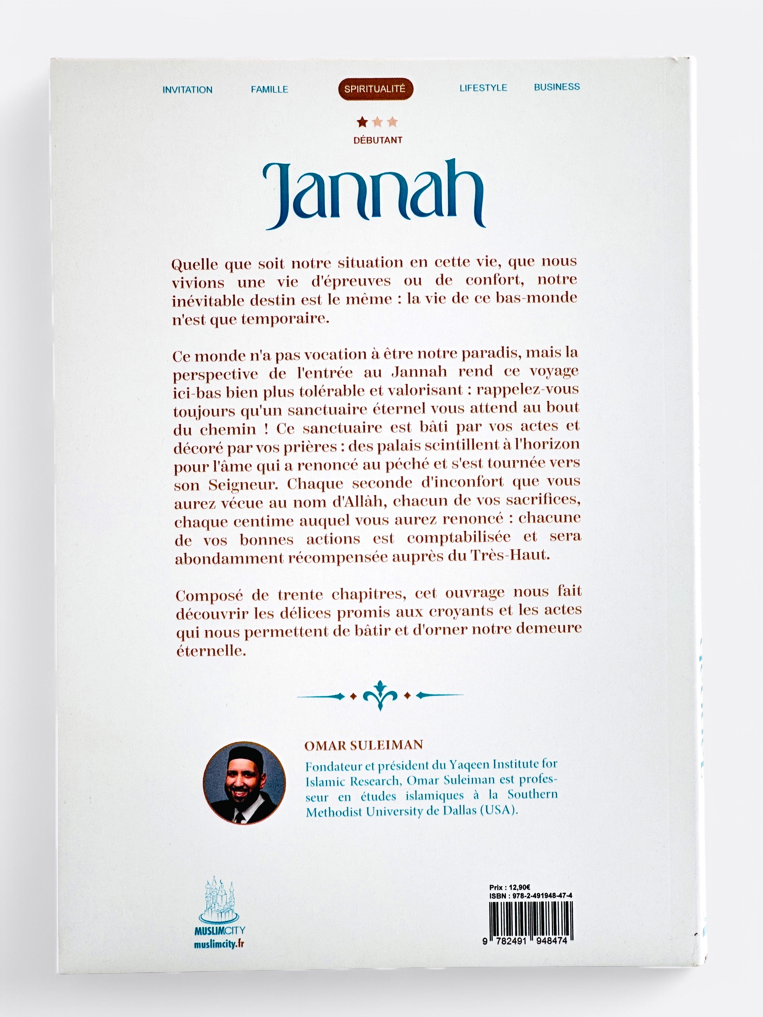 Jannah : 30 aperçus des délices du Paradis - Omar Suleiman - Edition MuslimCity
