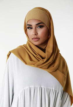 Hijab Soie de Médine avec bonnet à nouer