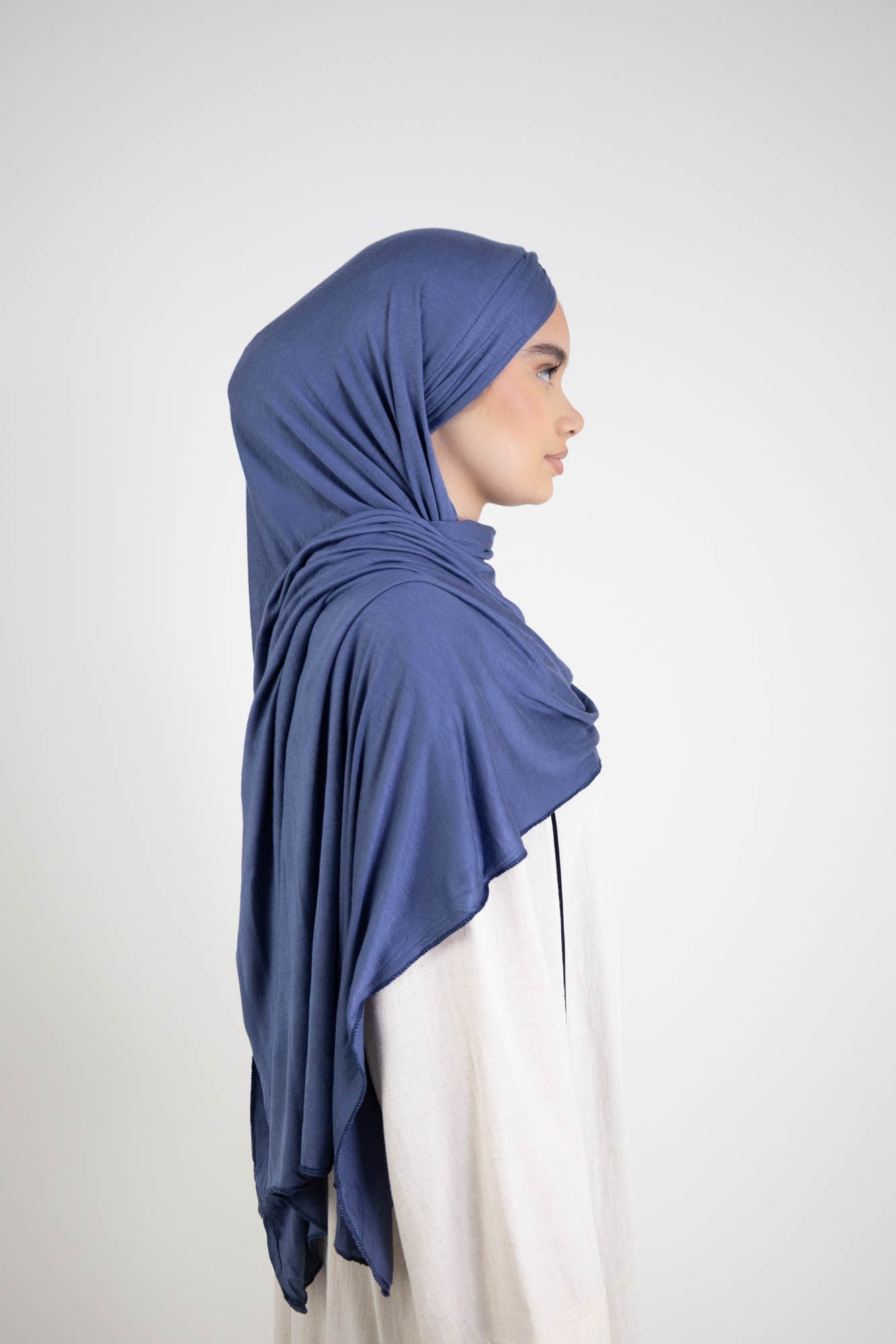 Hijab à enfiler 3 plis à paillettes