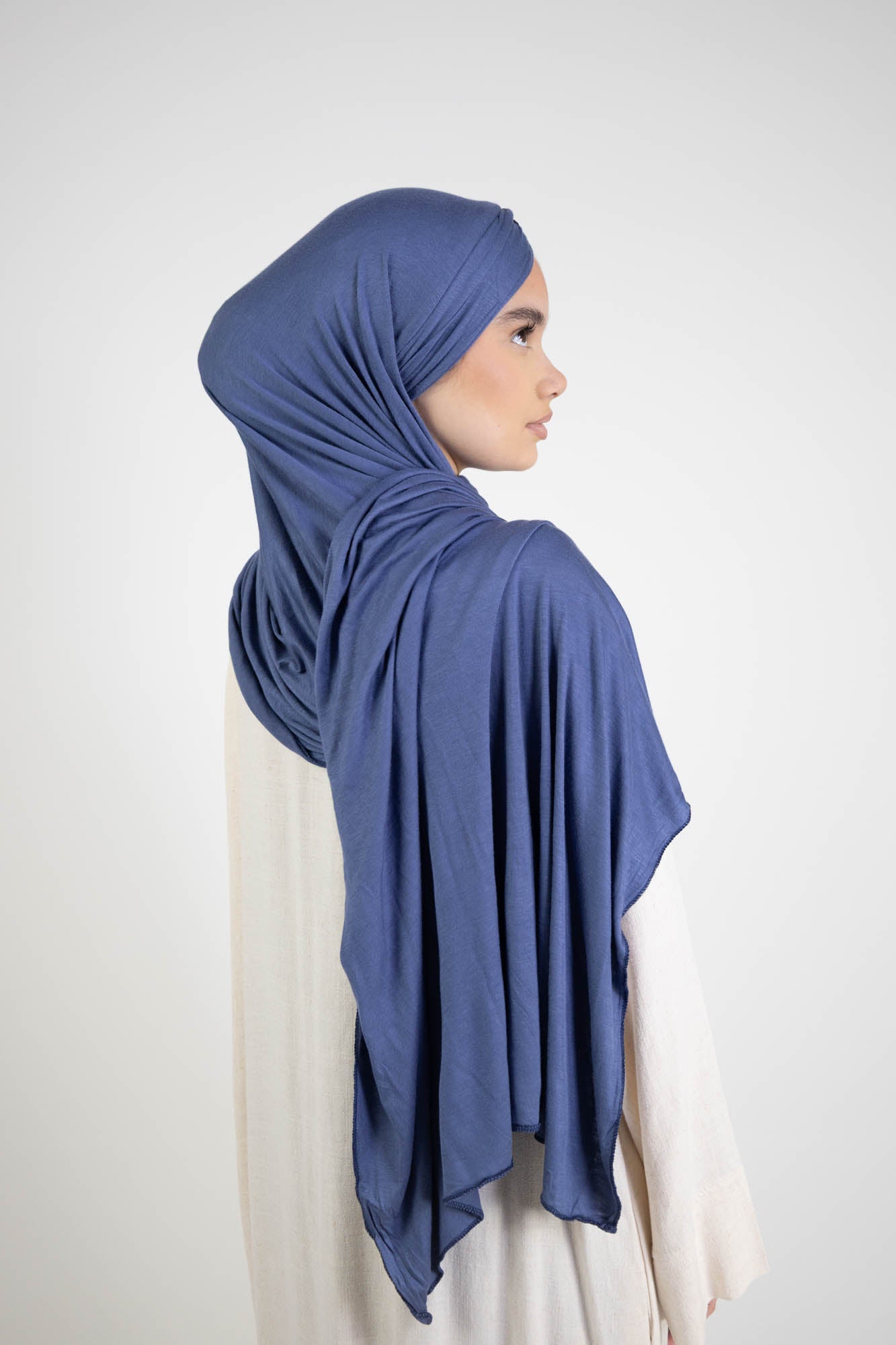 Hijab à enfiler 3 plis à paillettes