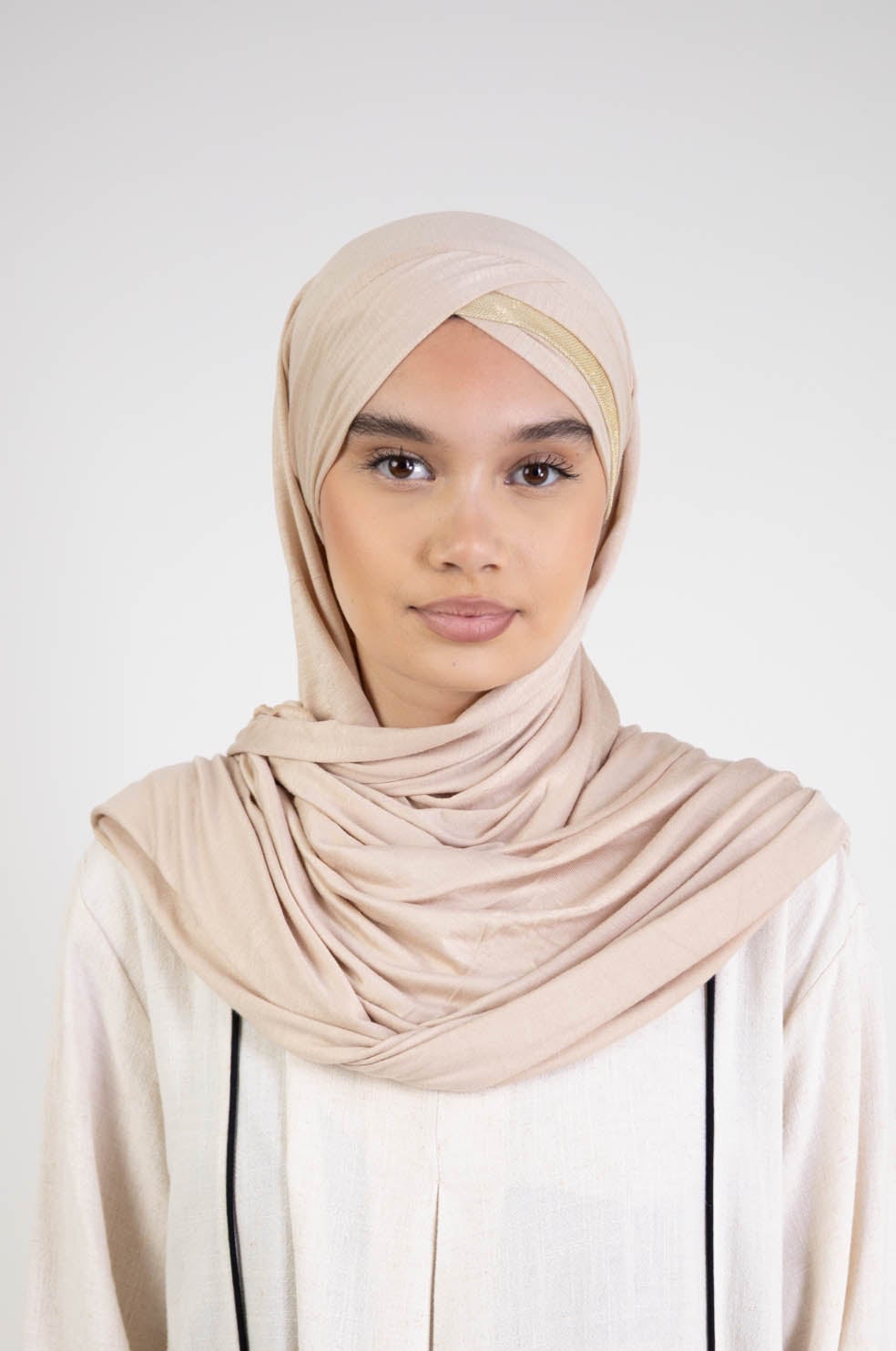 Hijab jersey à enfiler 3 plis