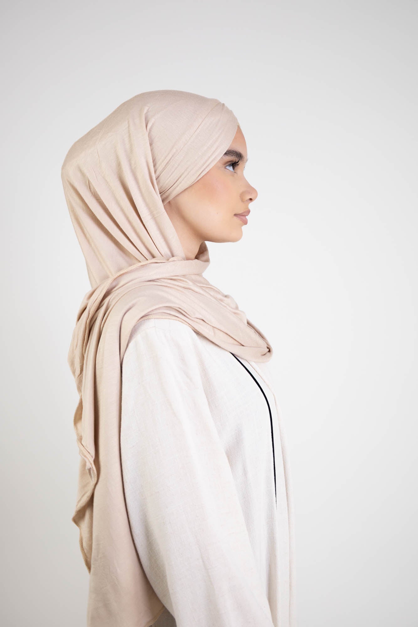 Hijab jersey à enfiler 3 plis