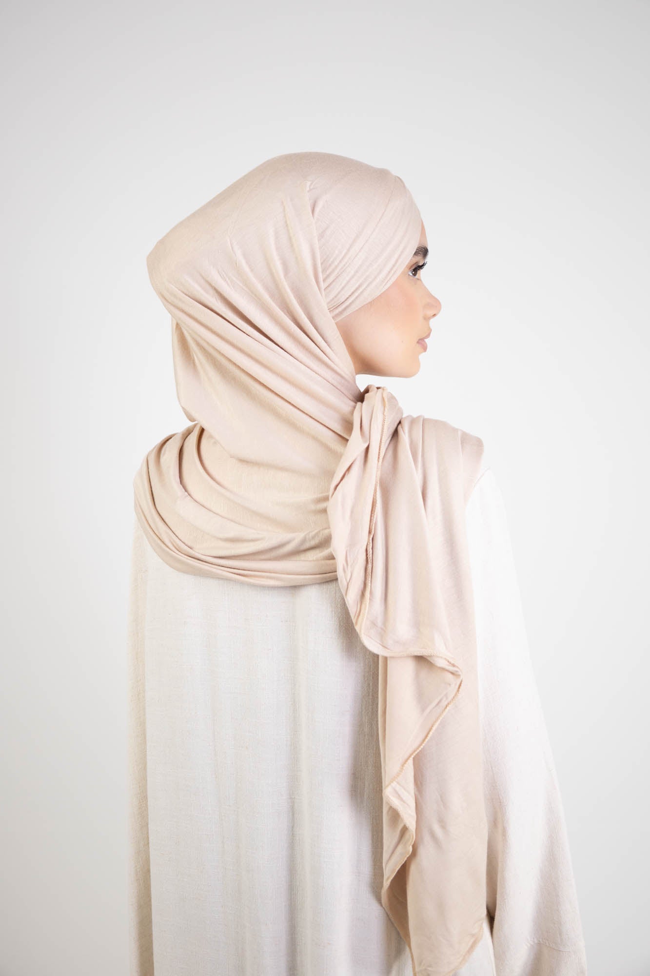 Hijab jersey à enfiler 3 plis