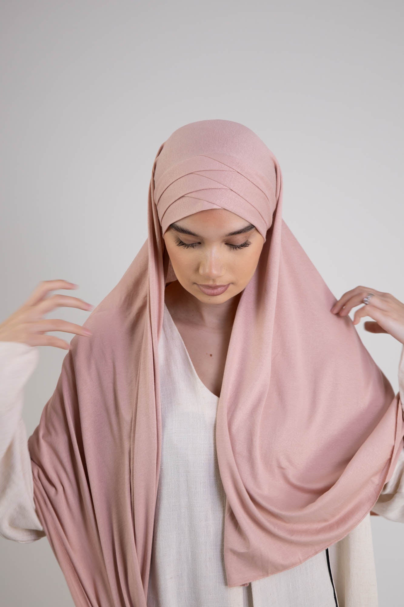 Hijab jersey 3 plis à nouer