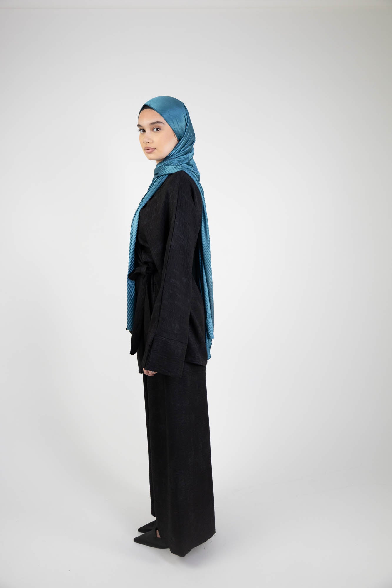 Ensemble Femme – Tunique cache-cœur à nouer & pantalon fluide