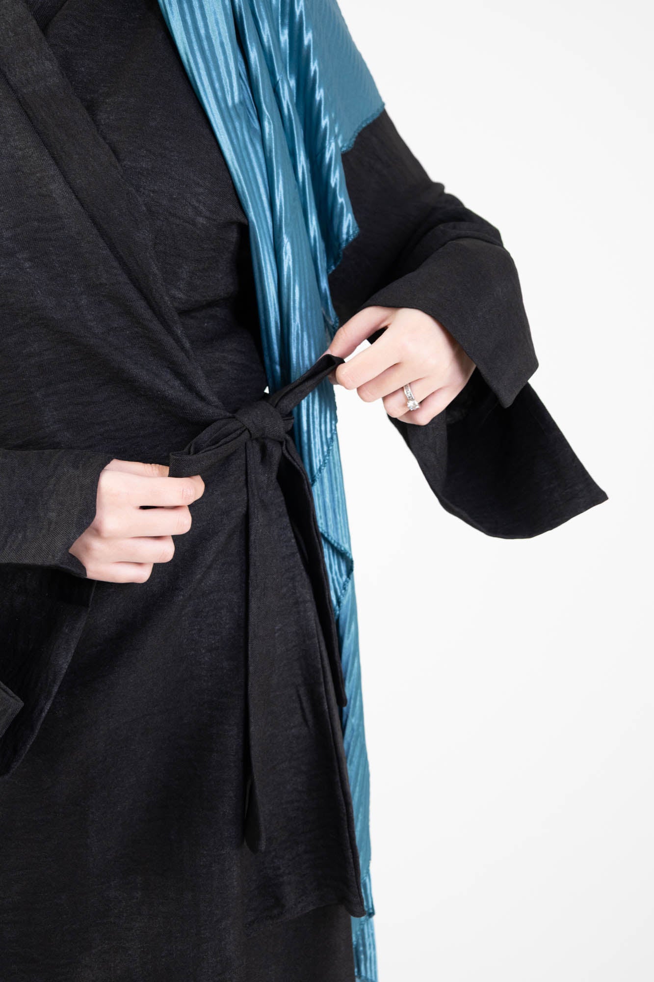 Ensemble Femme – Tunique cache-cœur à nouer & pantalon fluide