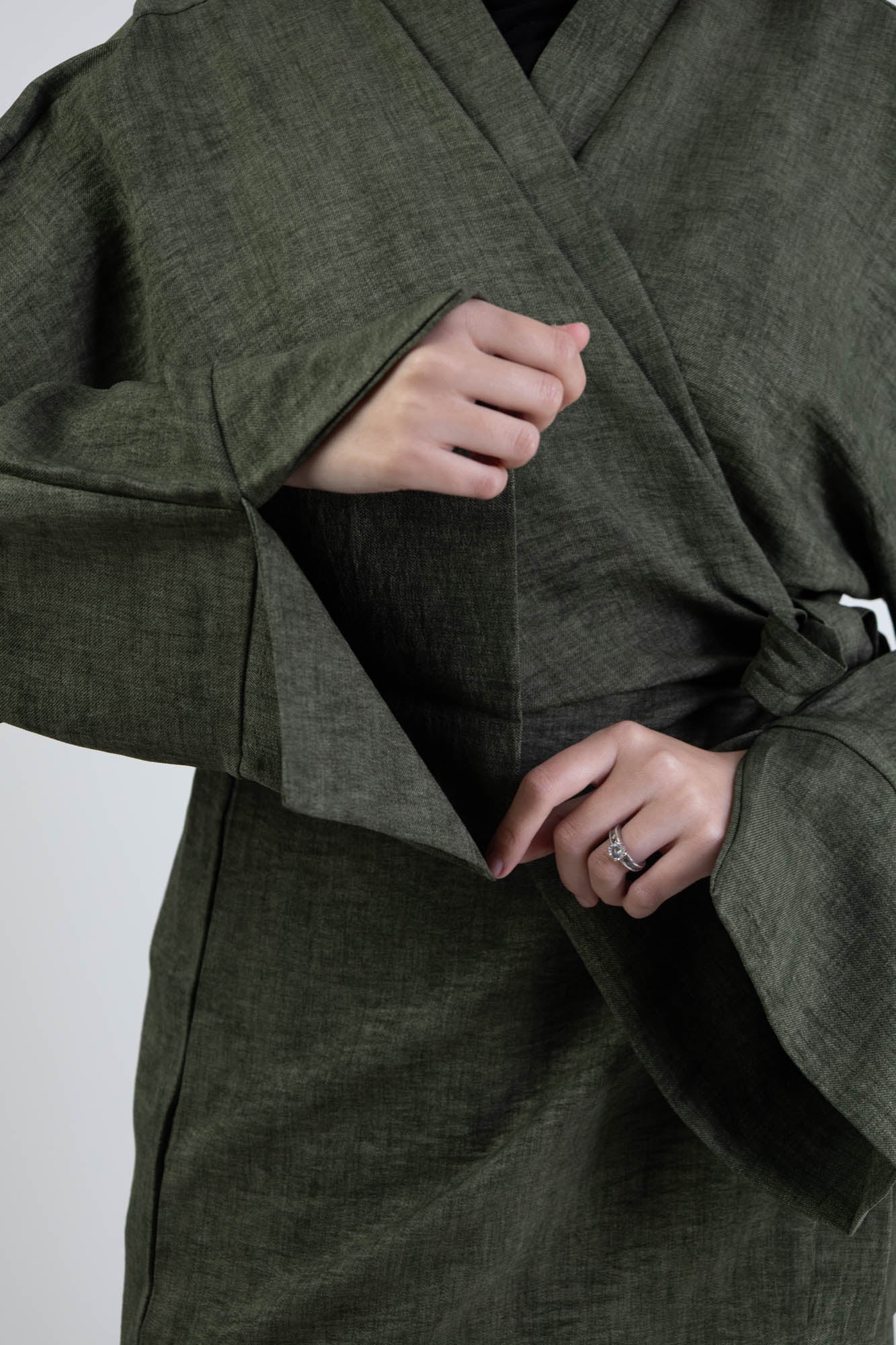 Ensemble Femme – Tunique cache-cœur à nouer & pantalon fluide